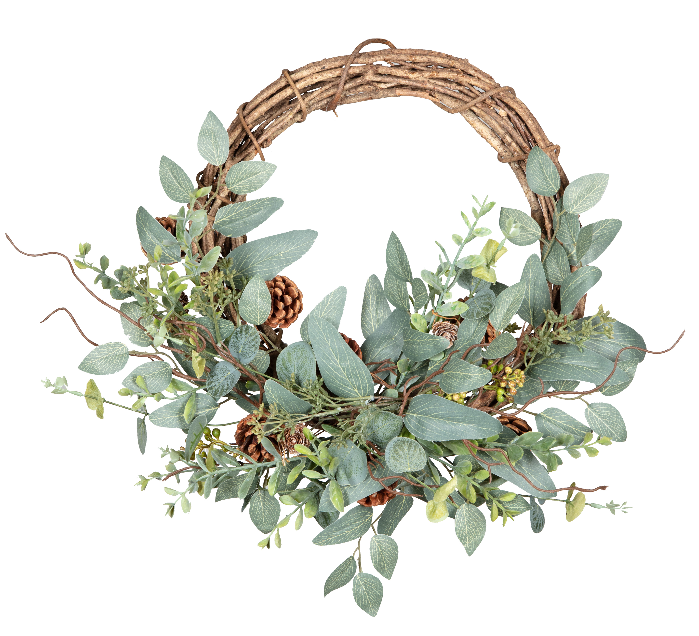 Natural eucalyptus wreath (Dobbies Garden Centres/PA)