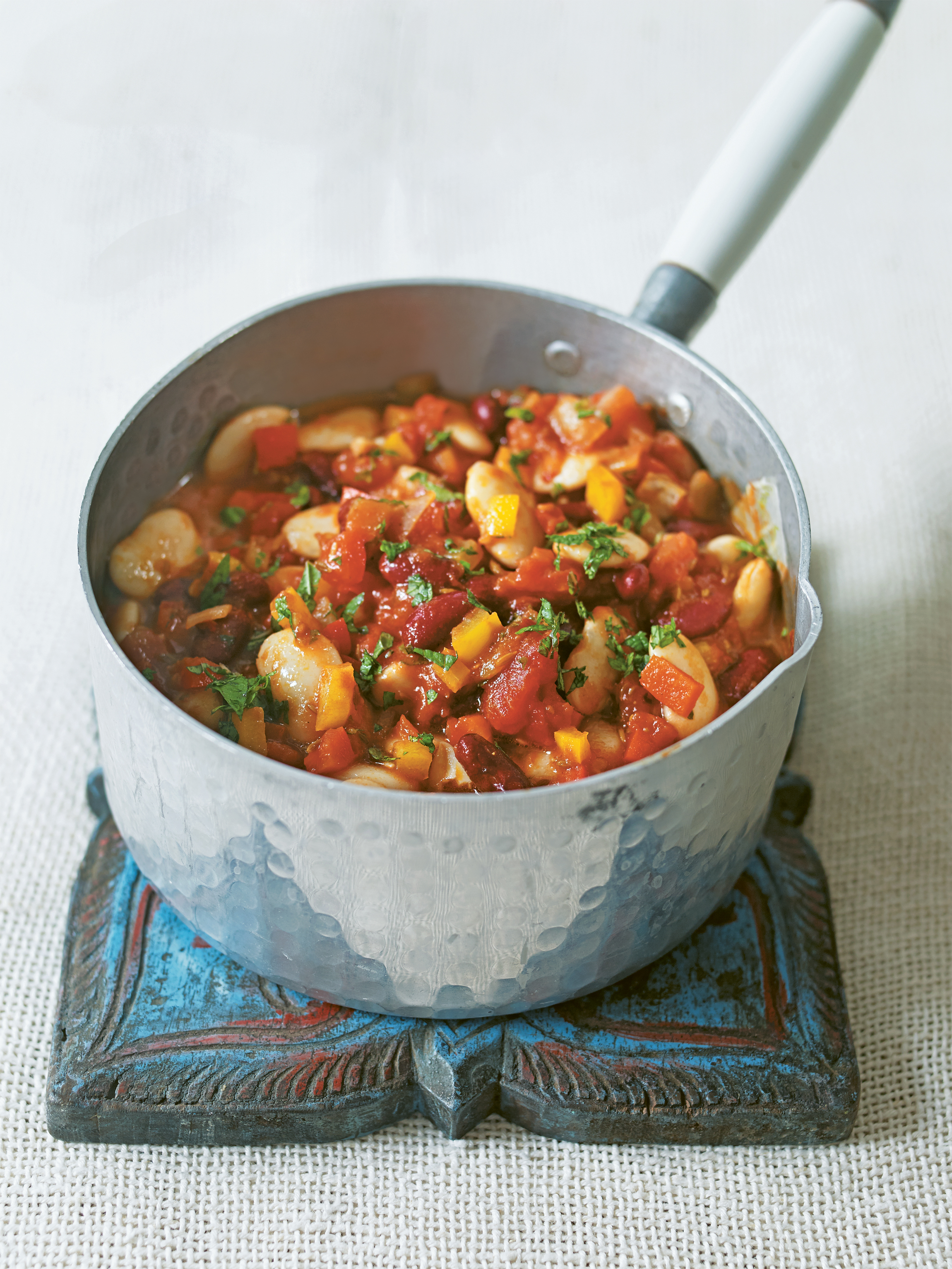 Beans and peppers with harissa from The Cortisol Fix Recipe Book