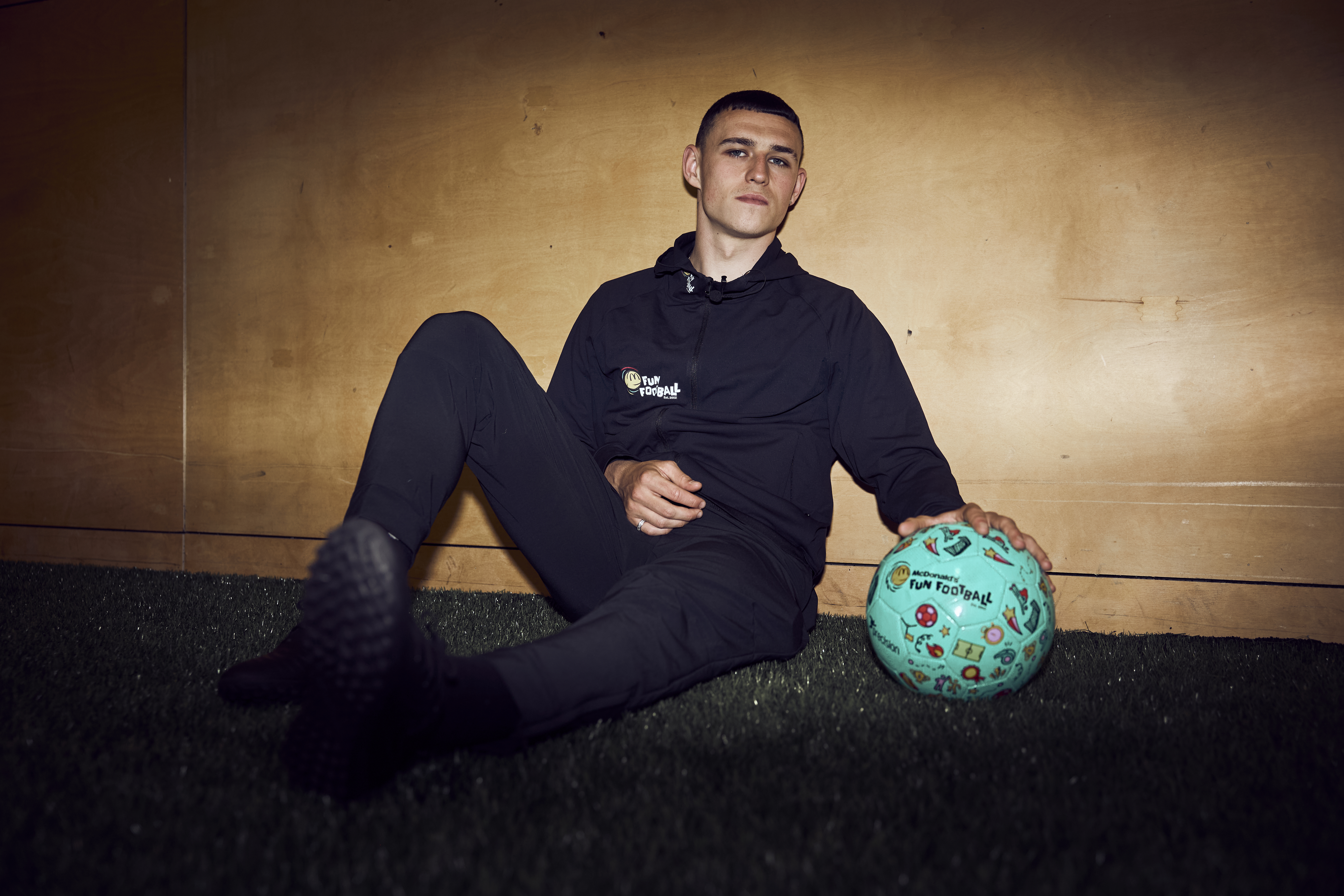 Phil Foden during a McDonald’s Fun Football Session