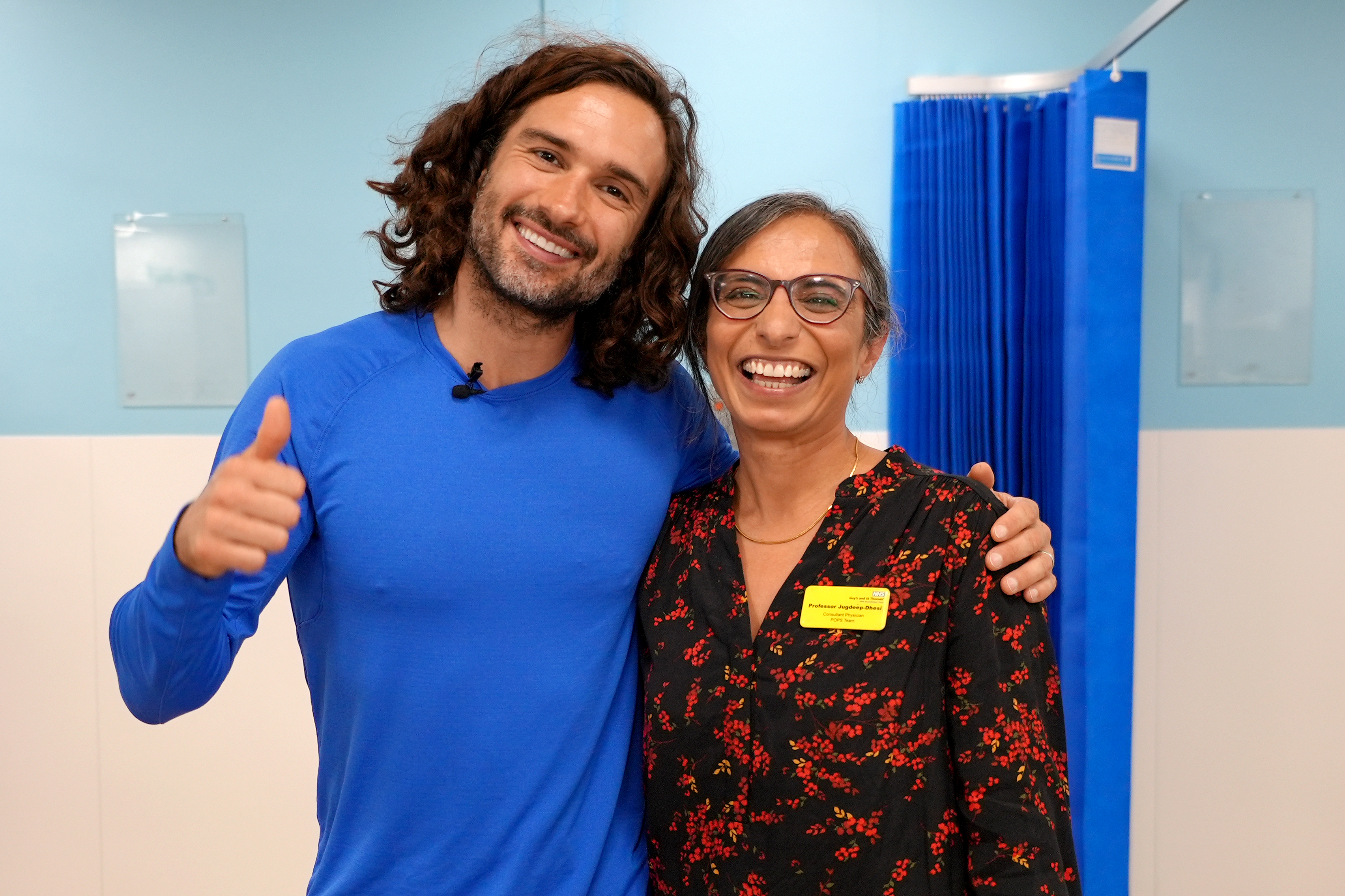 Joe Wicks and Professor Jugdeep Dhesi