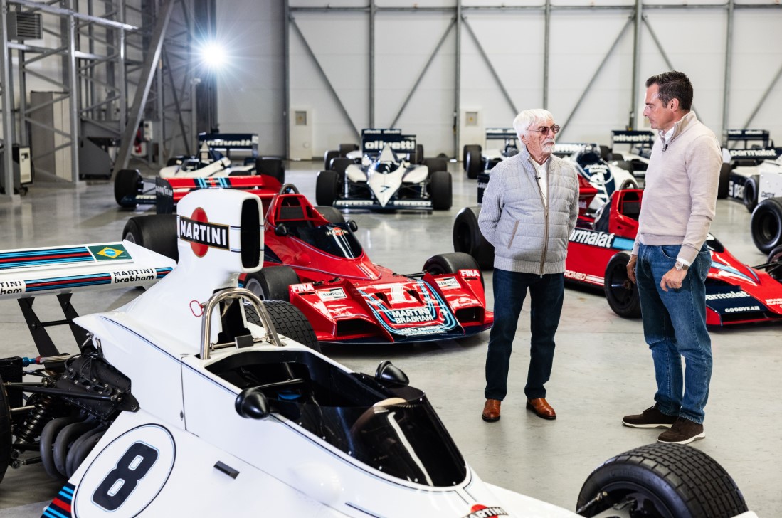 Bernie Ecclestone and Tom Hartley Jnr