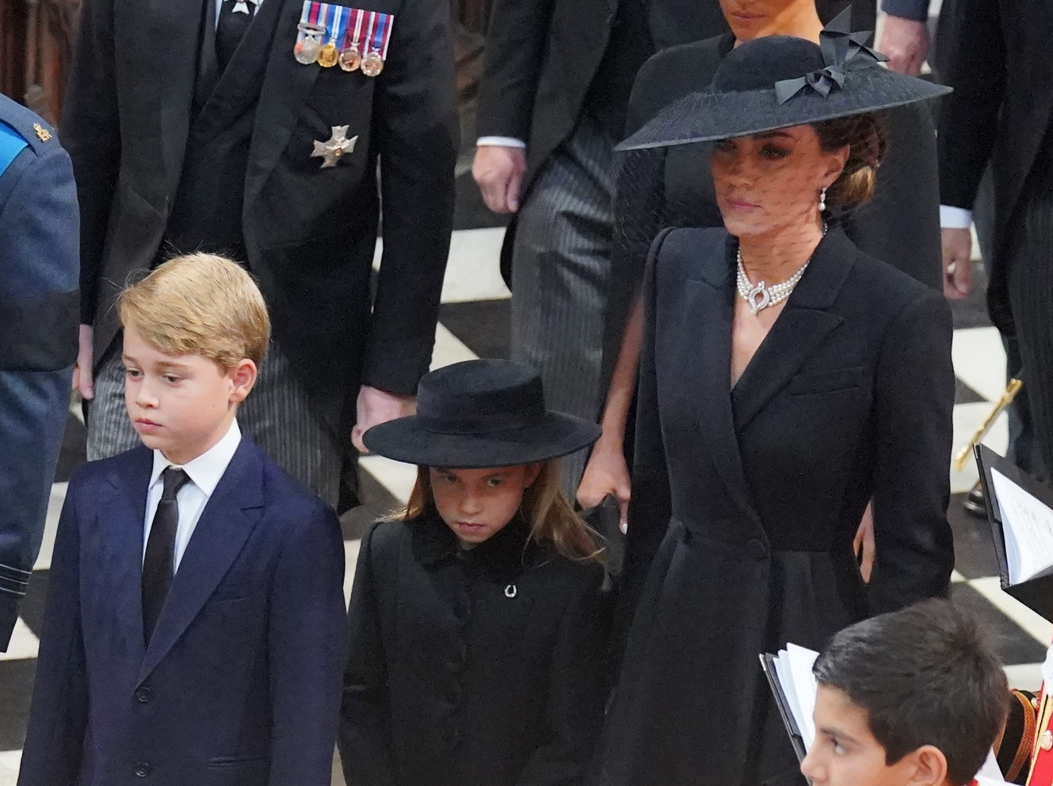 Kate wore the necklace to Prince Philip's funeral