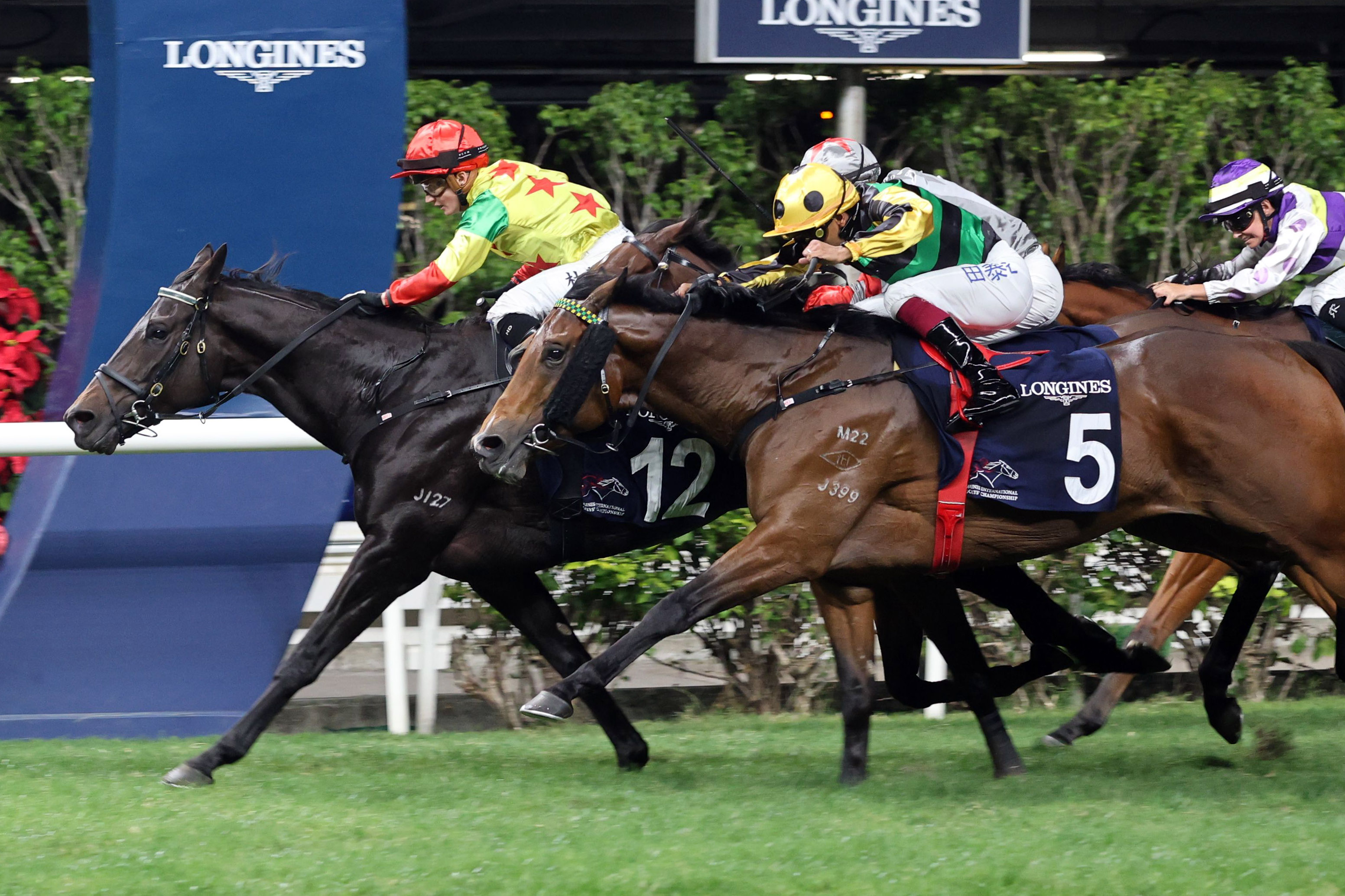 Hollie Doyle winning at Happy Valley on Soleil Fighter