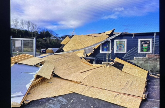 New Quay pre-school Storm Darragh