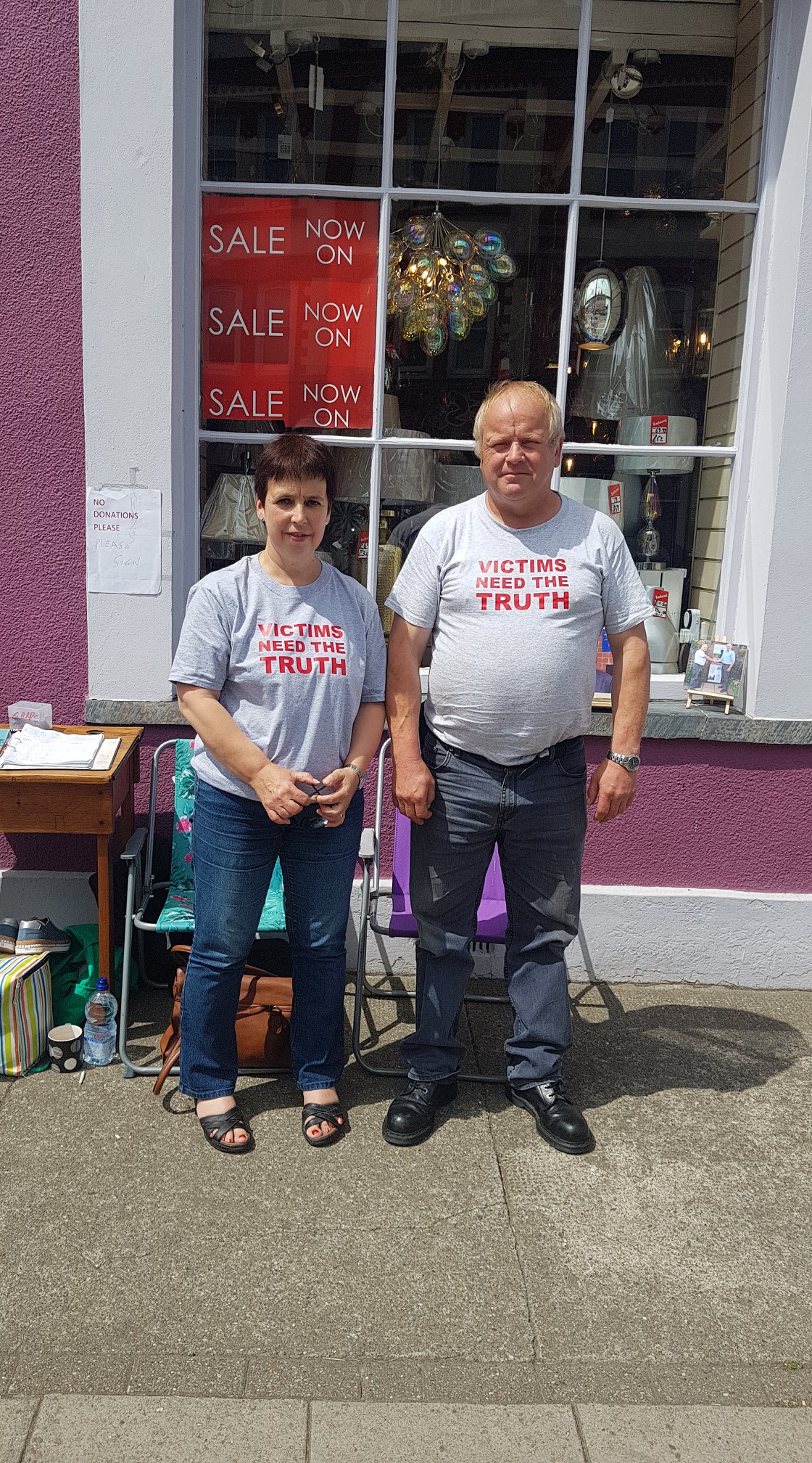 Kevin O'Connell with his wife out campaigning 