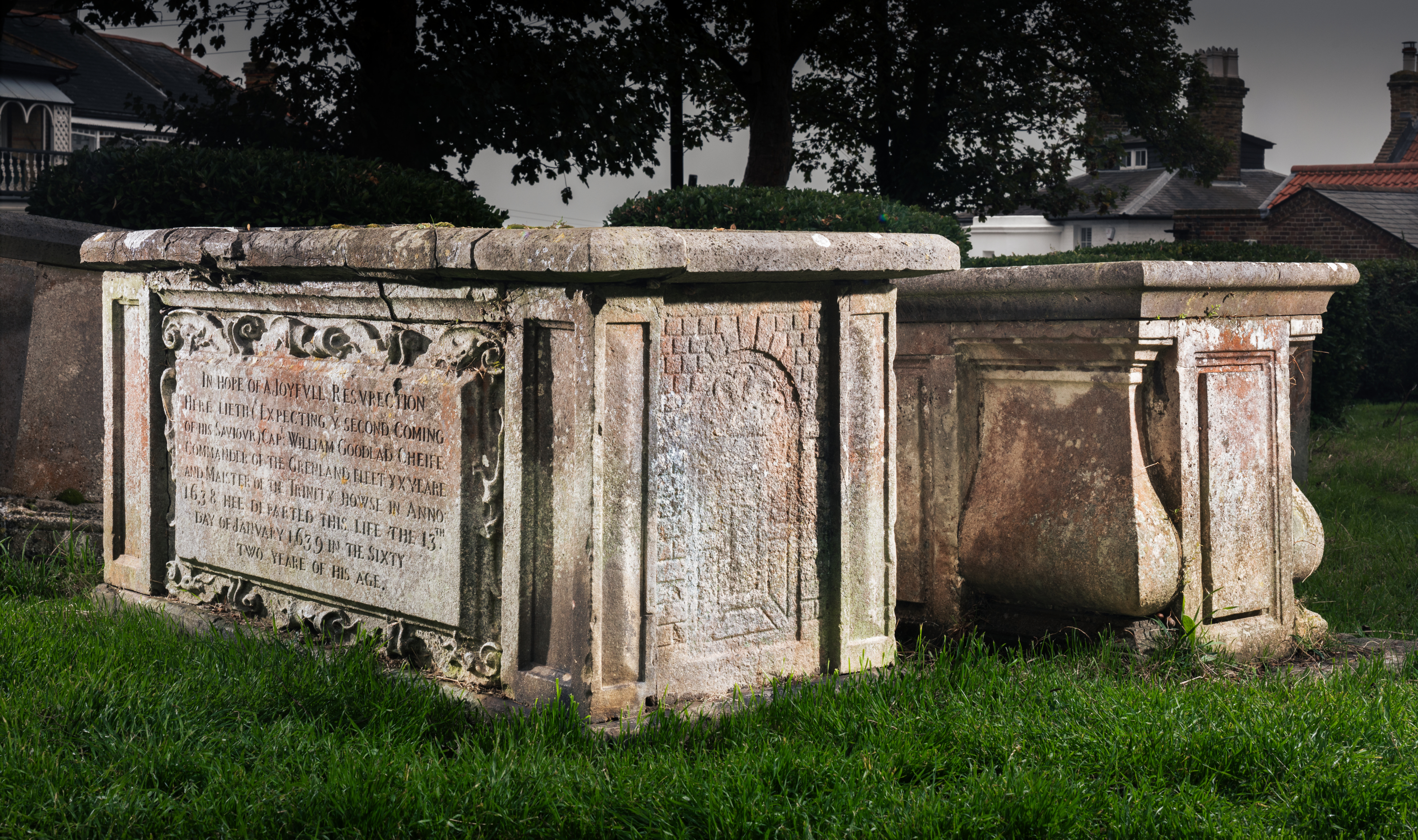 Tombs of William Goodlad and Mary Haddock in St Clement's churchyard