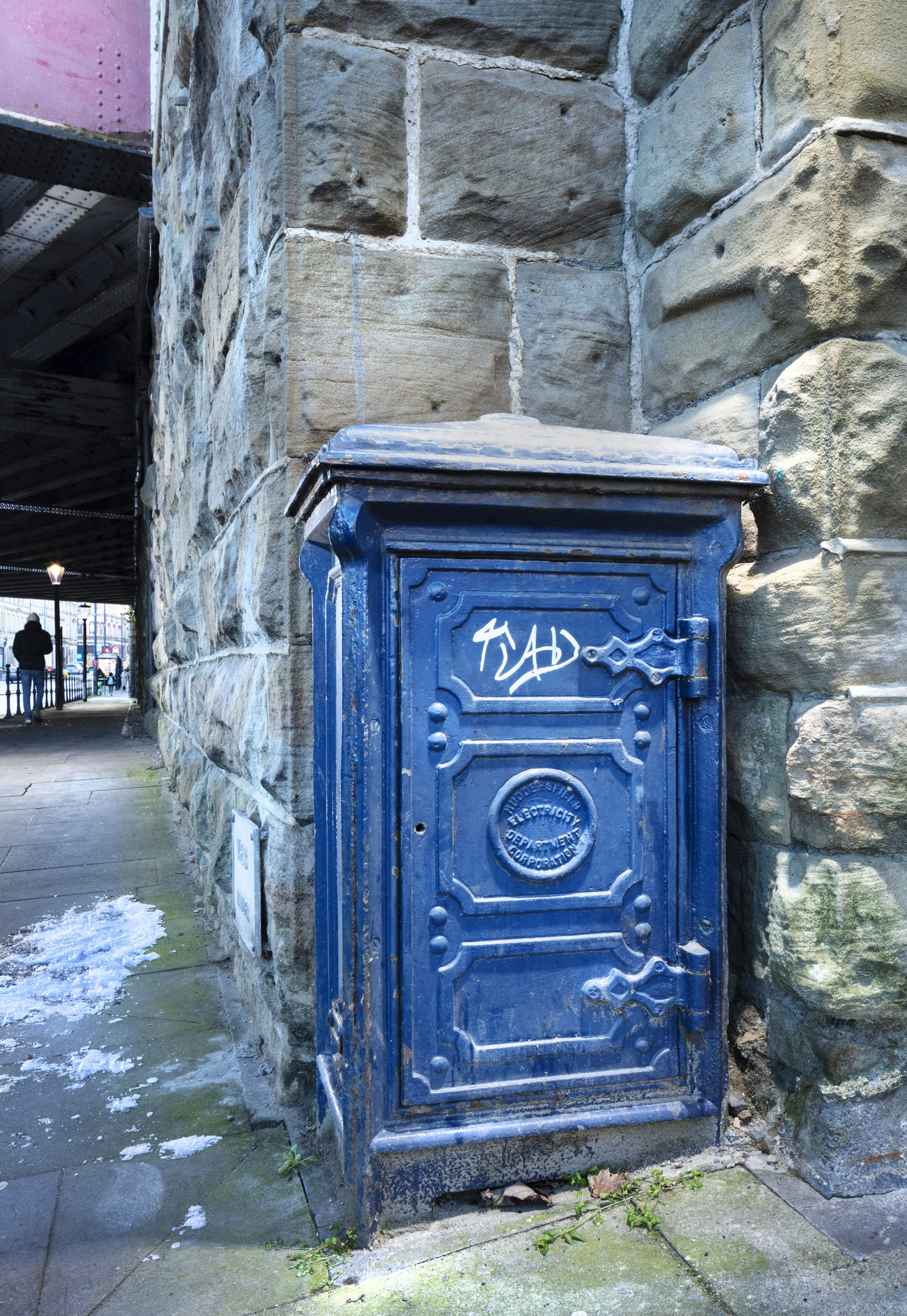 Electricity junction box on Fitzwilliam Street, Huddersfield