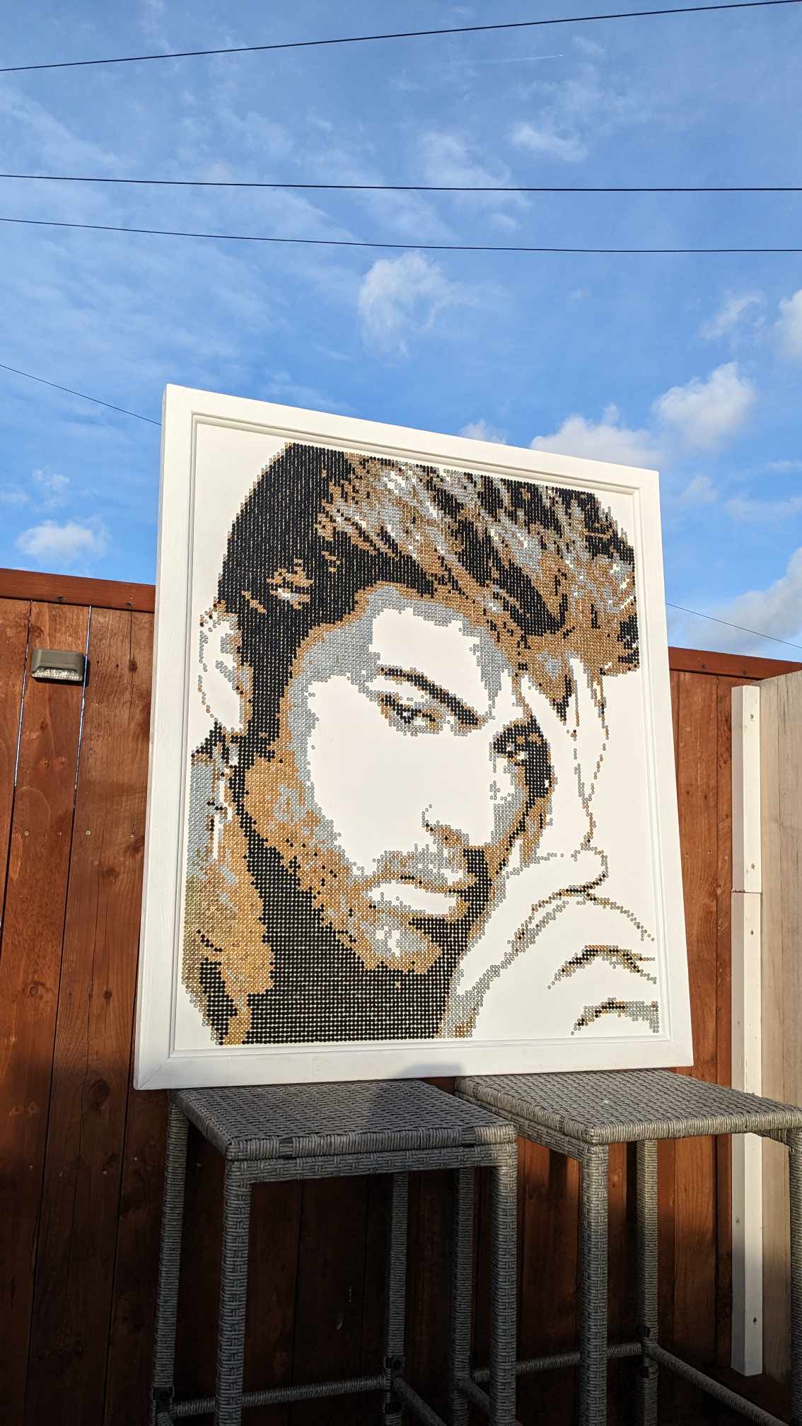 George Michael tribute made using screws