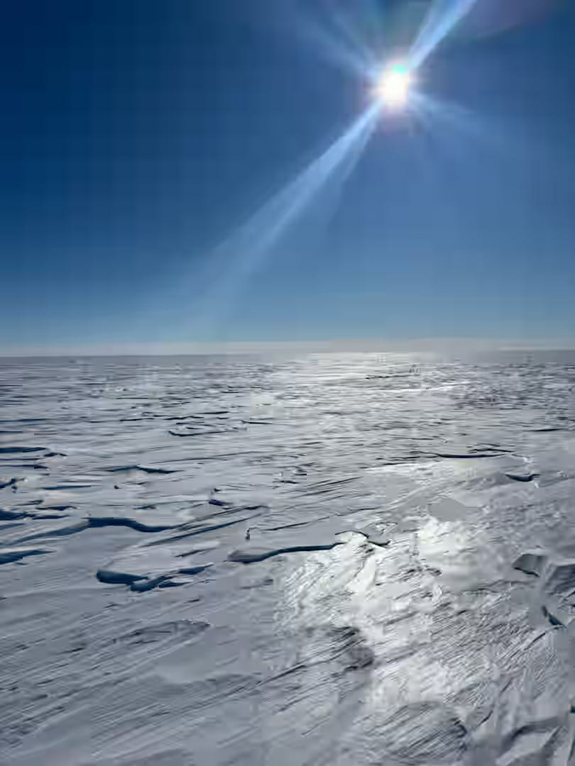 A plain of ice