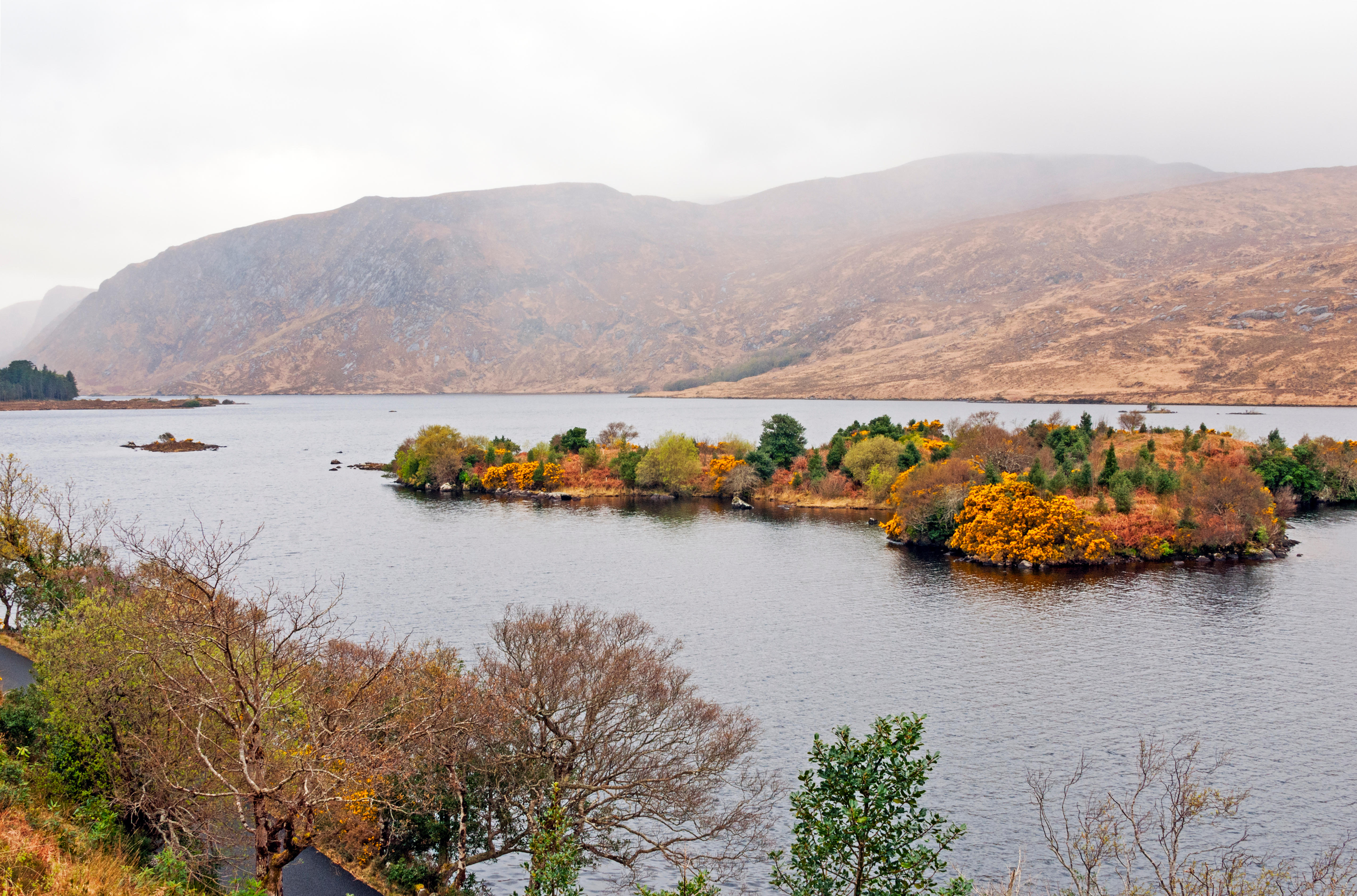 Mountains and lake, Glenveagh National Park, Ireland 