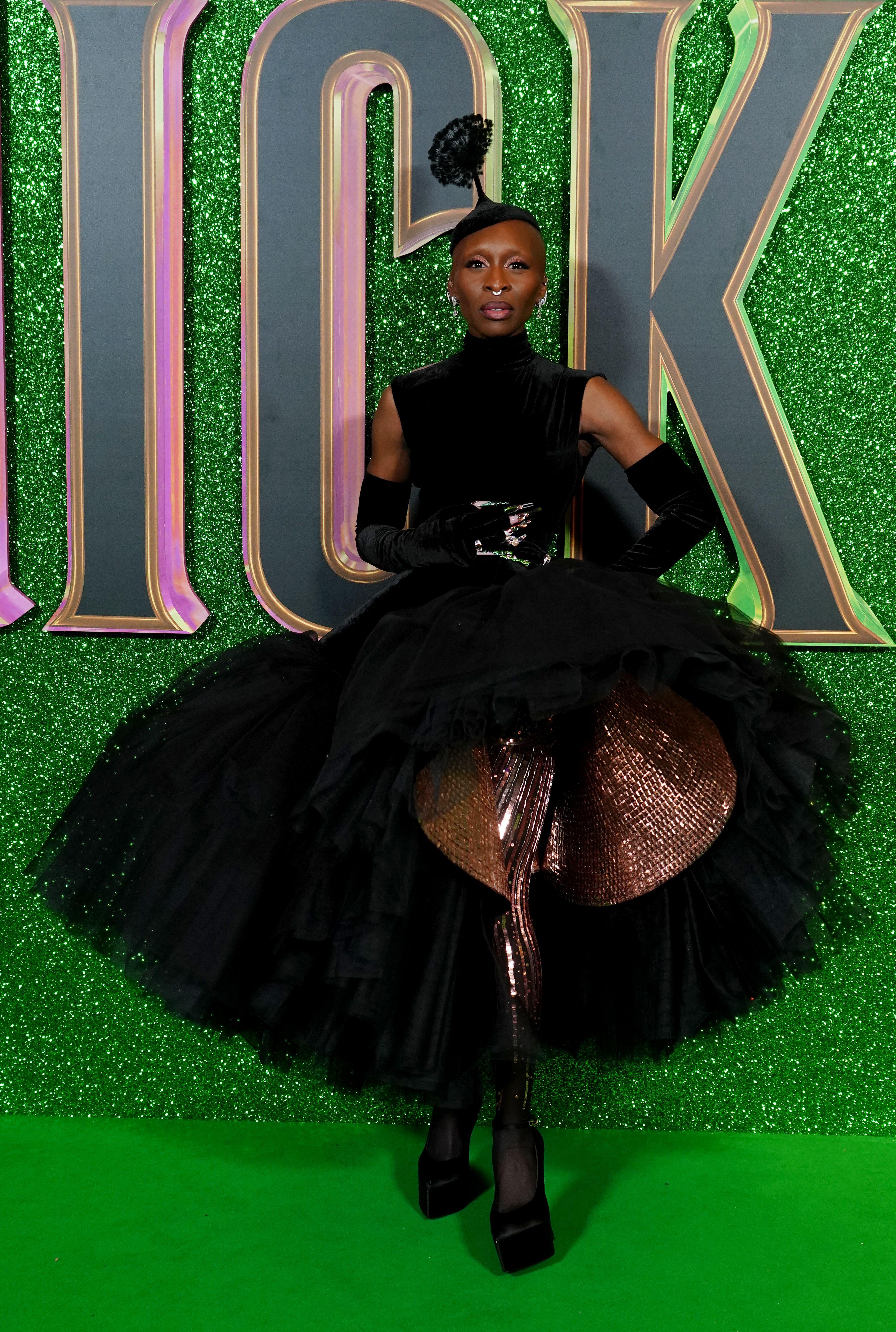 Cynthia Erivo wears Schiaparelli on red carpet