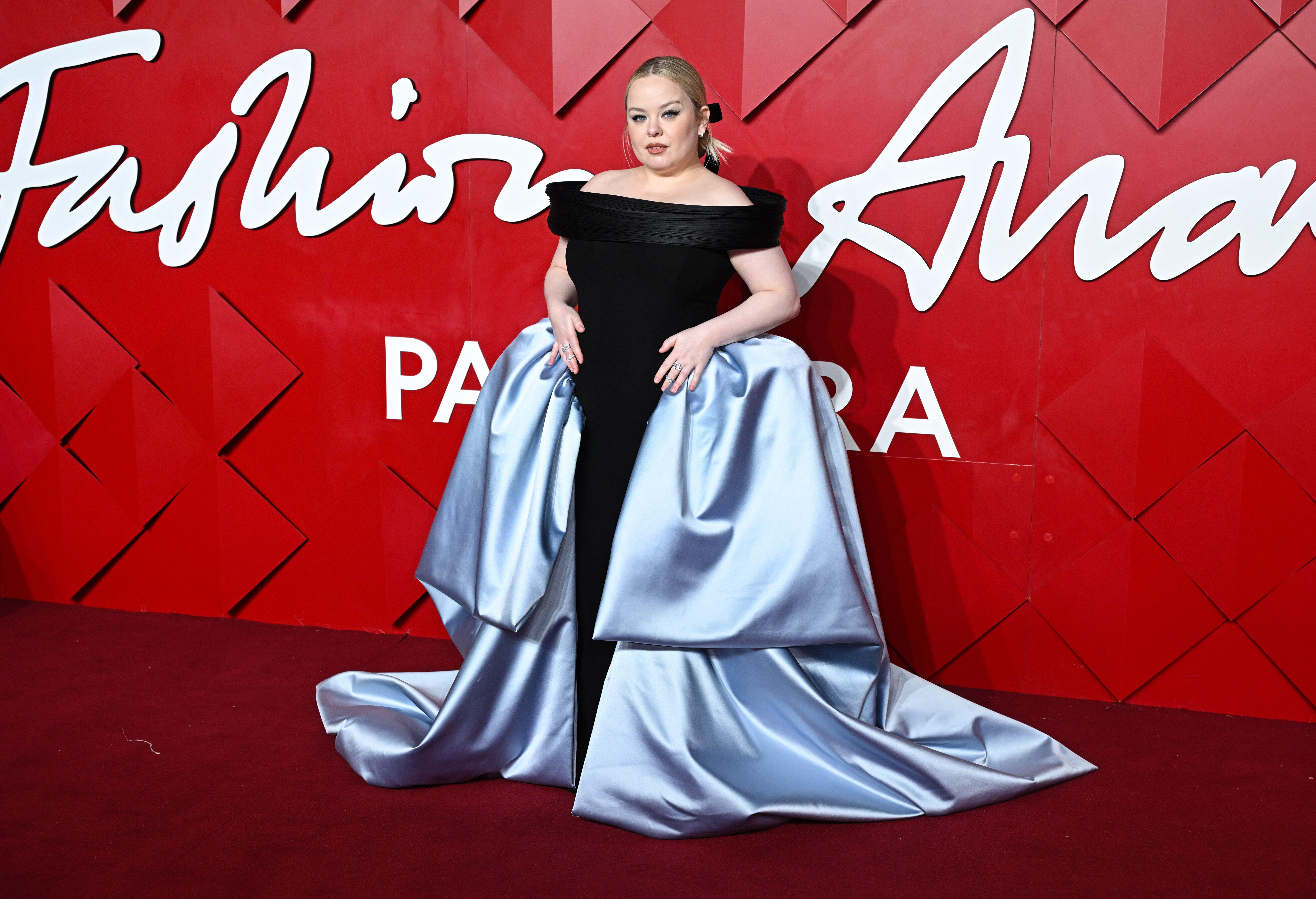 Nicola Coughlan on red carpet of Fashion Awards