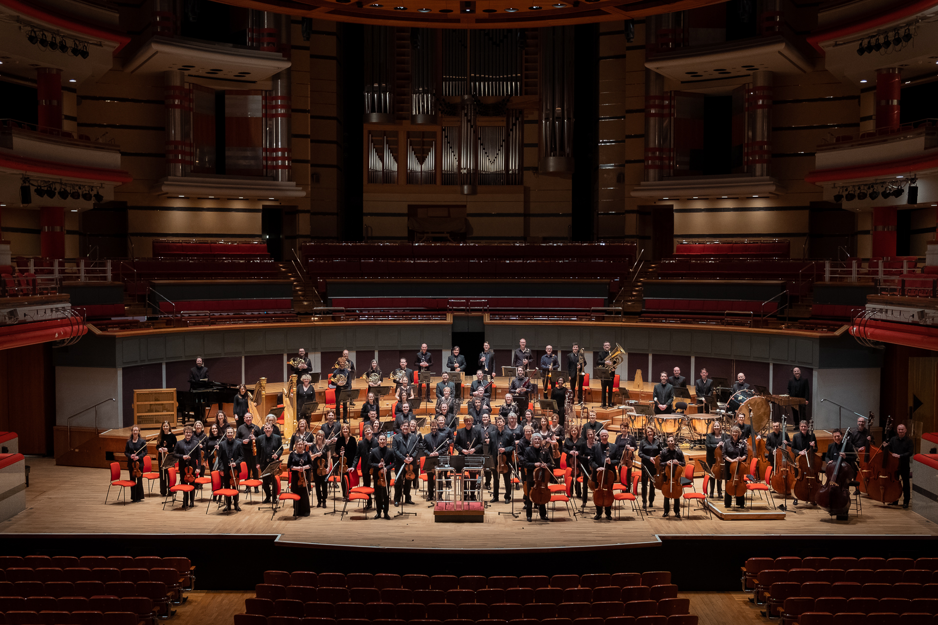 The City Of Birmingham Symphony Orchestra on stage