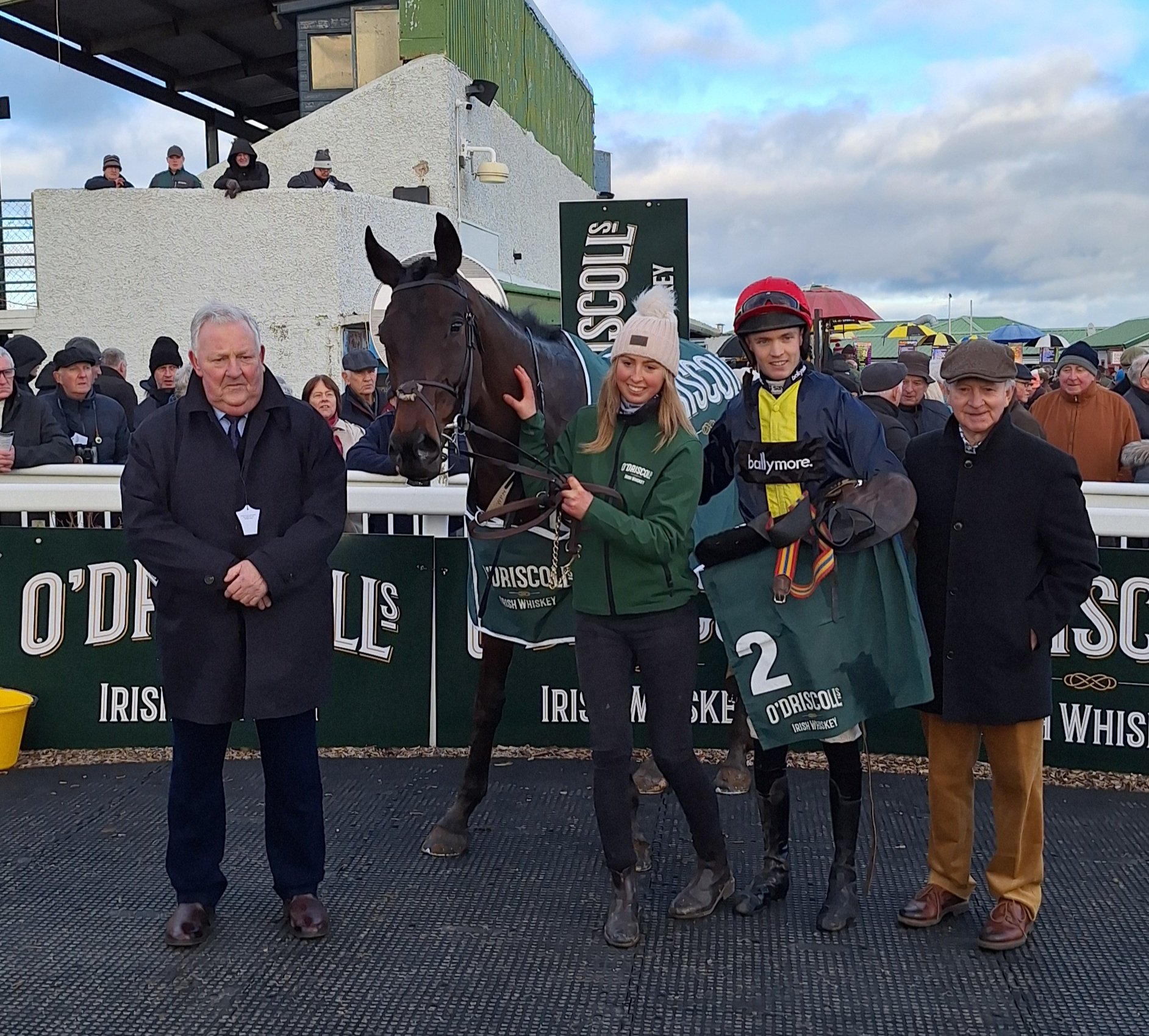 Michael O'Sullivan pictured with Embassy Gardens having won at Tramore on New Year's Day 