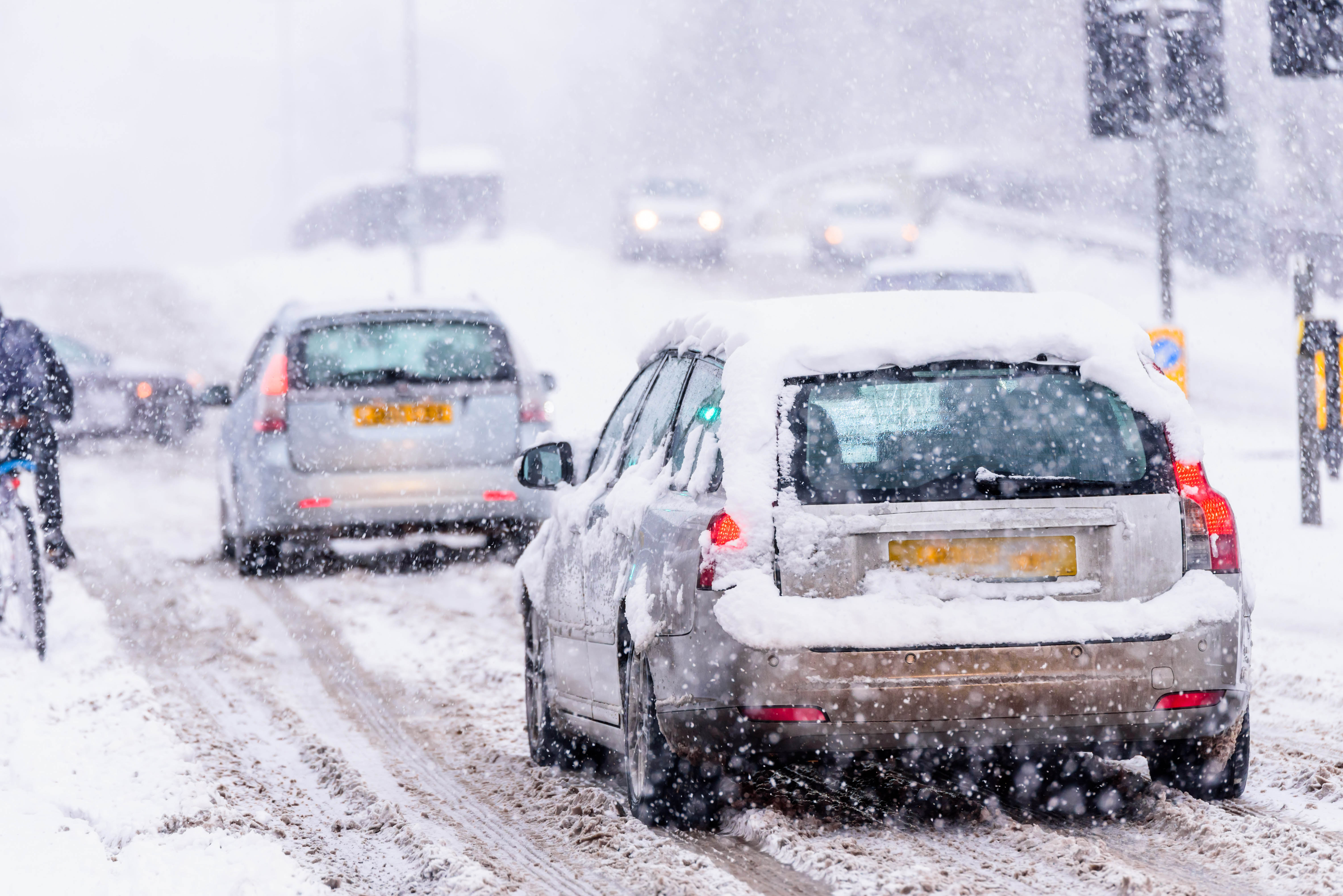 Snowy roads