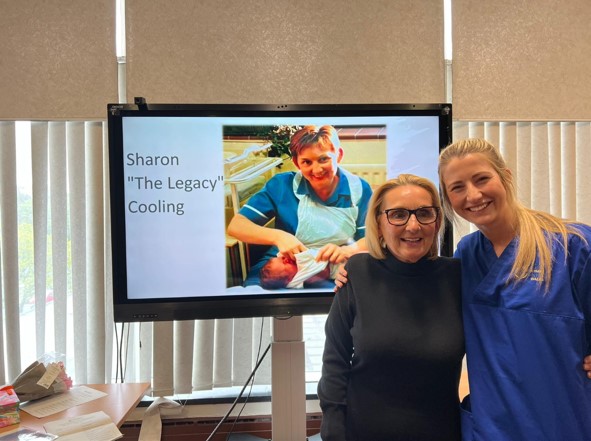 Sharon Cooling and Katie Wintle together at Singleton Hospital 