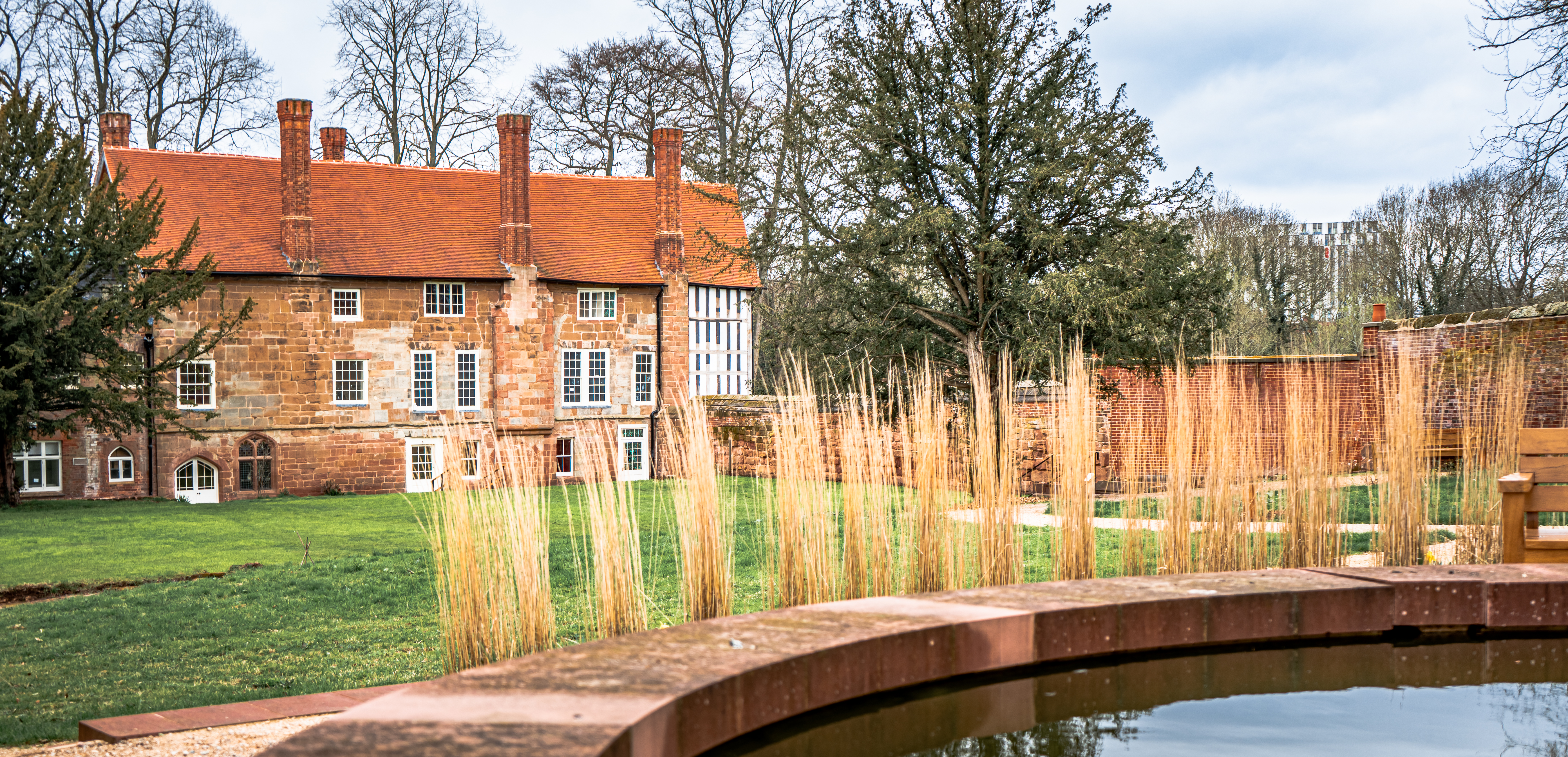 Charterhouse in Coventry seen from the rear garden