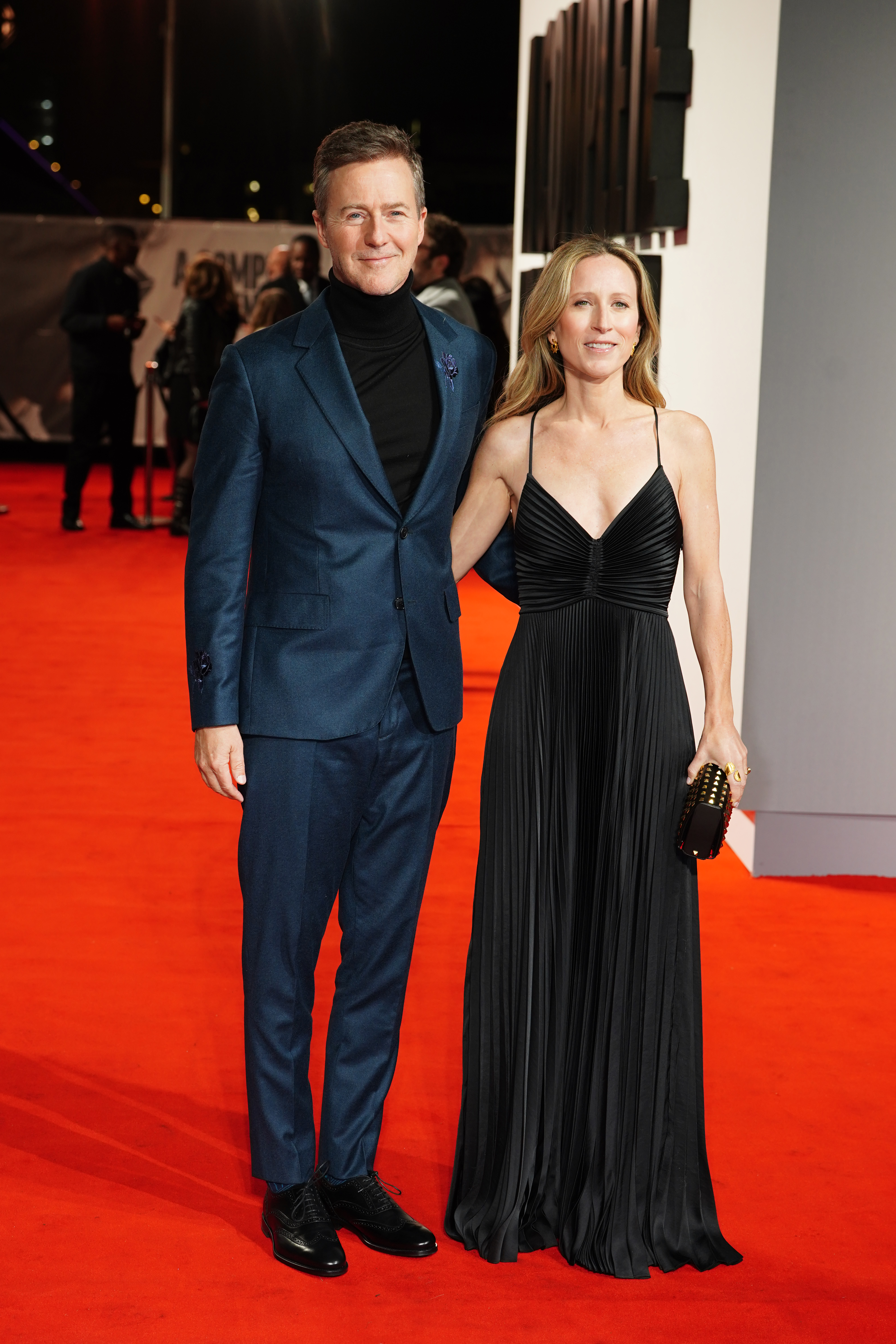 Edward Norton and Shauna Robertson attending the UK premiere of A Complete Unknown at BFI Southbank, London. Picture date: Tuesday January 14, 2025.