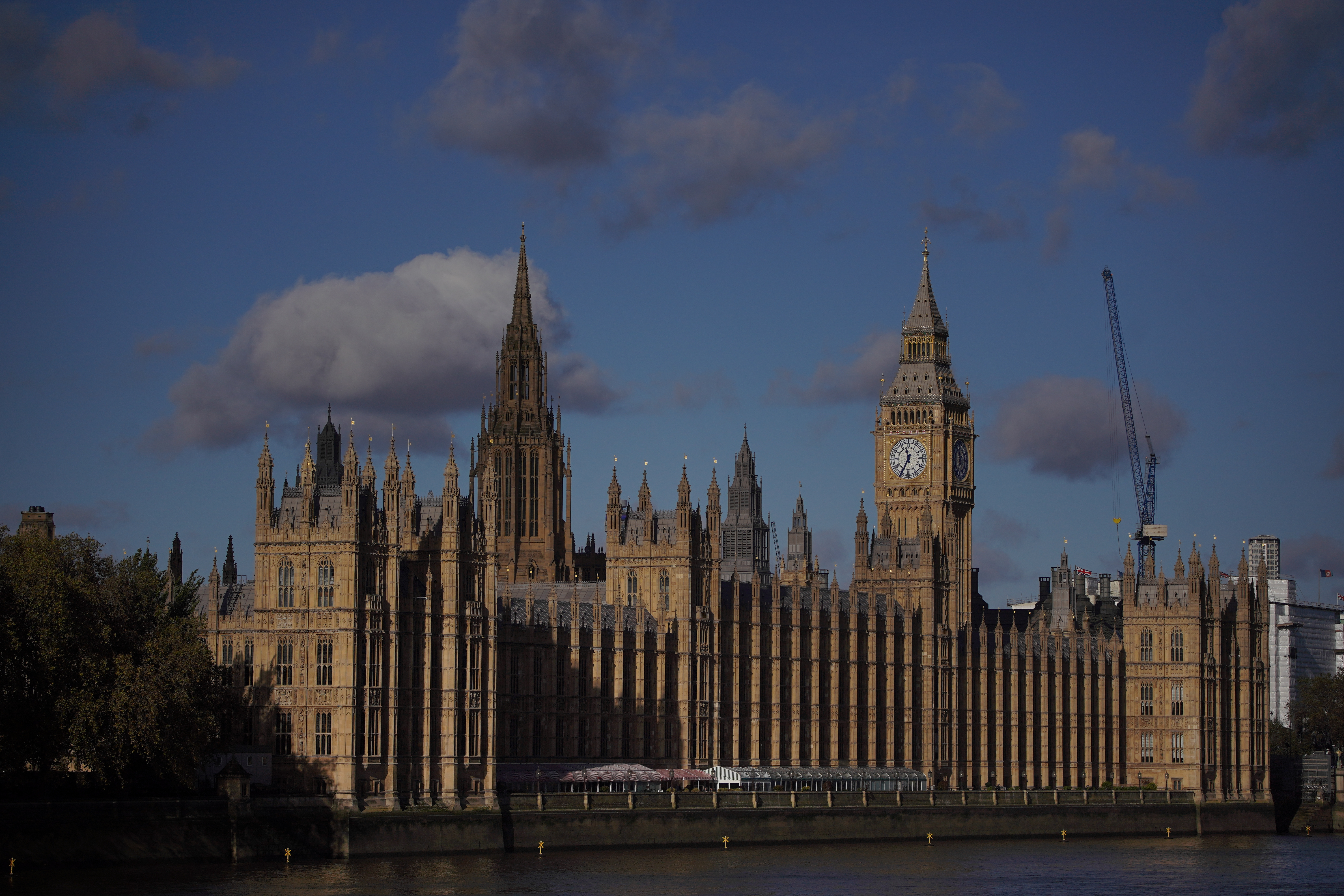 A general view of the Houses of Parliament in London