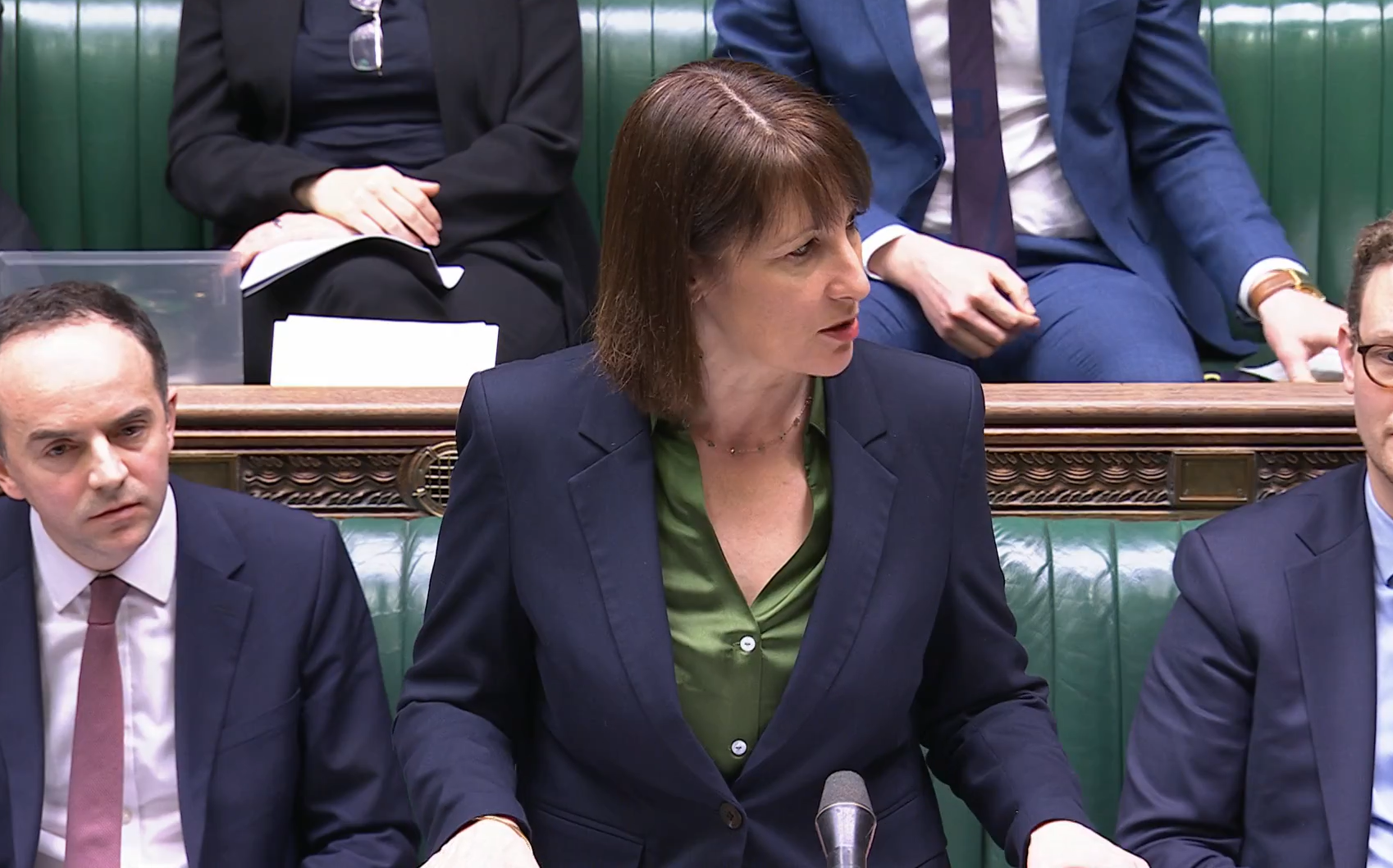 Rachel Reeves answering questions in the House of Commons