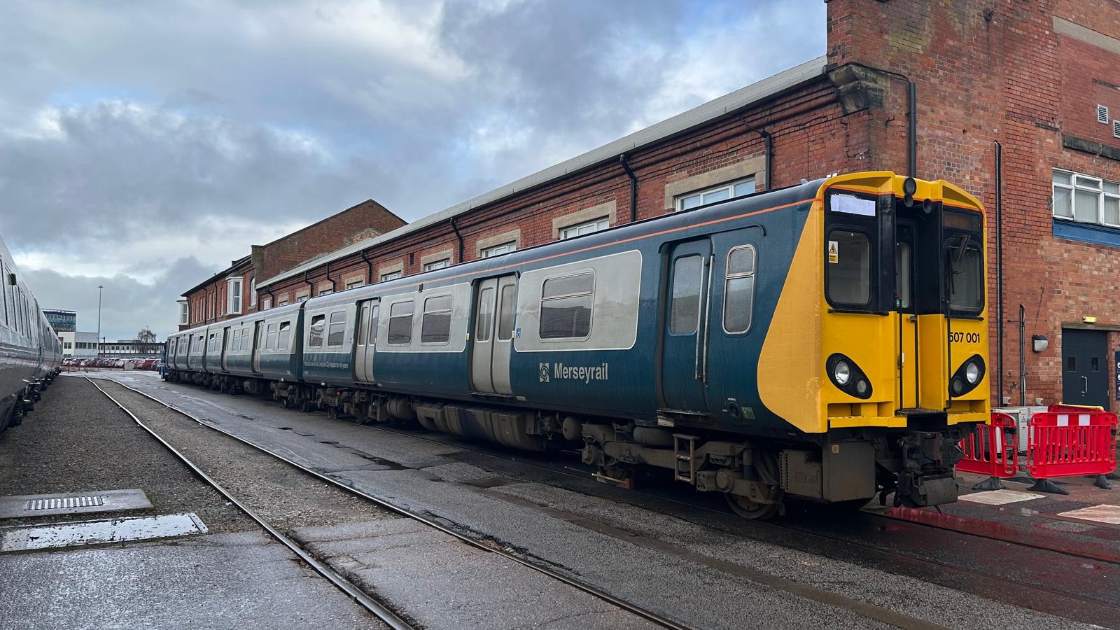 A preserved Merseyrail Class 507 train