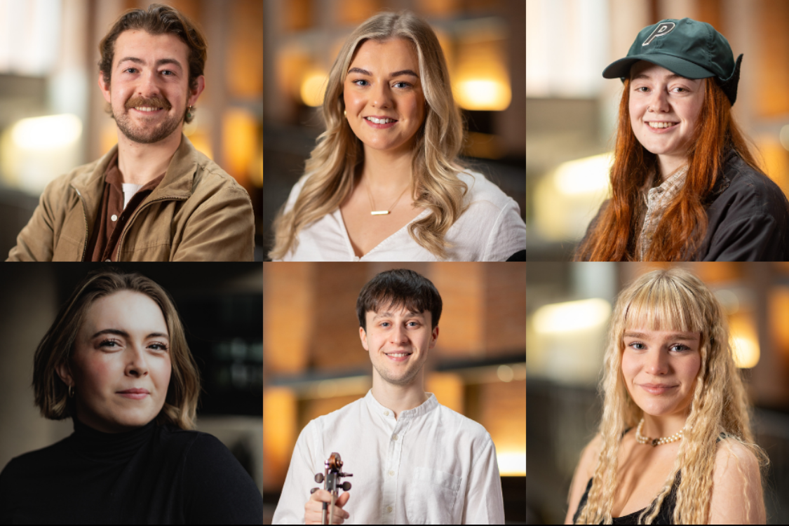 (top row) Timothy Boomer, Maeve O'Donnell, Becky McNeice, (bottom row) Zoe Jackson, Samuel Kane, Rosie Murphy