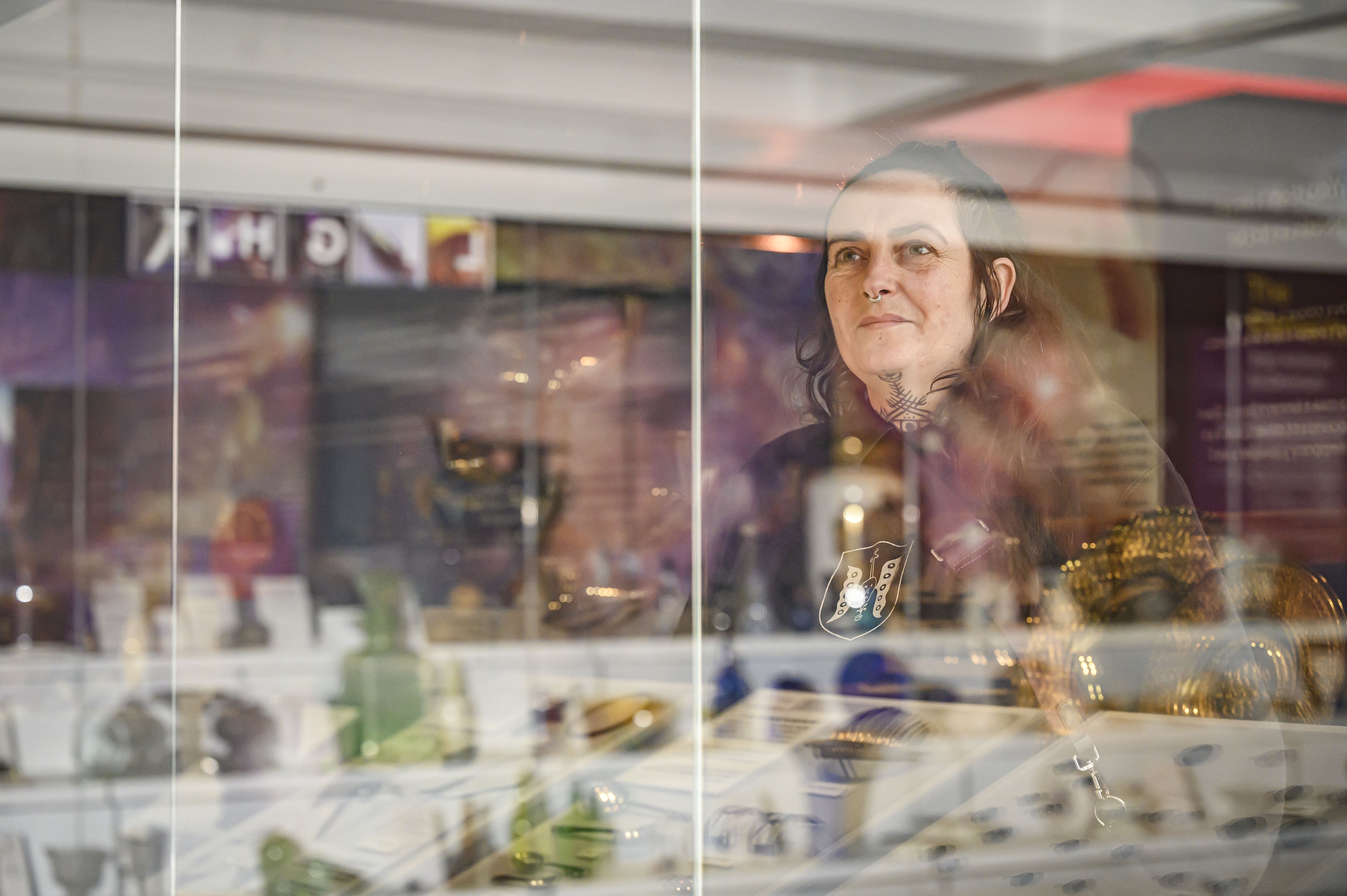 Helen McDonnell from Skullduggery Tatu at the Ulster Museum