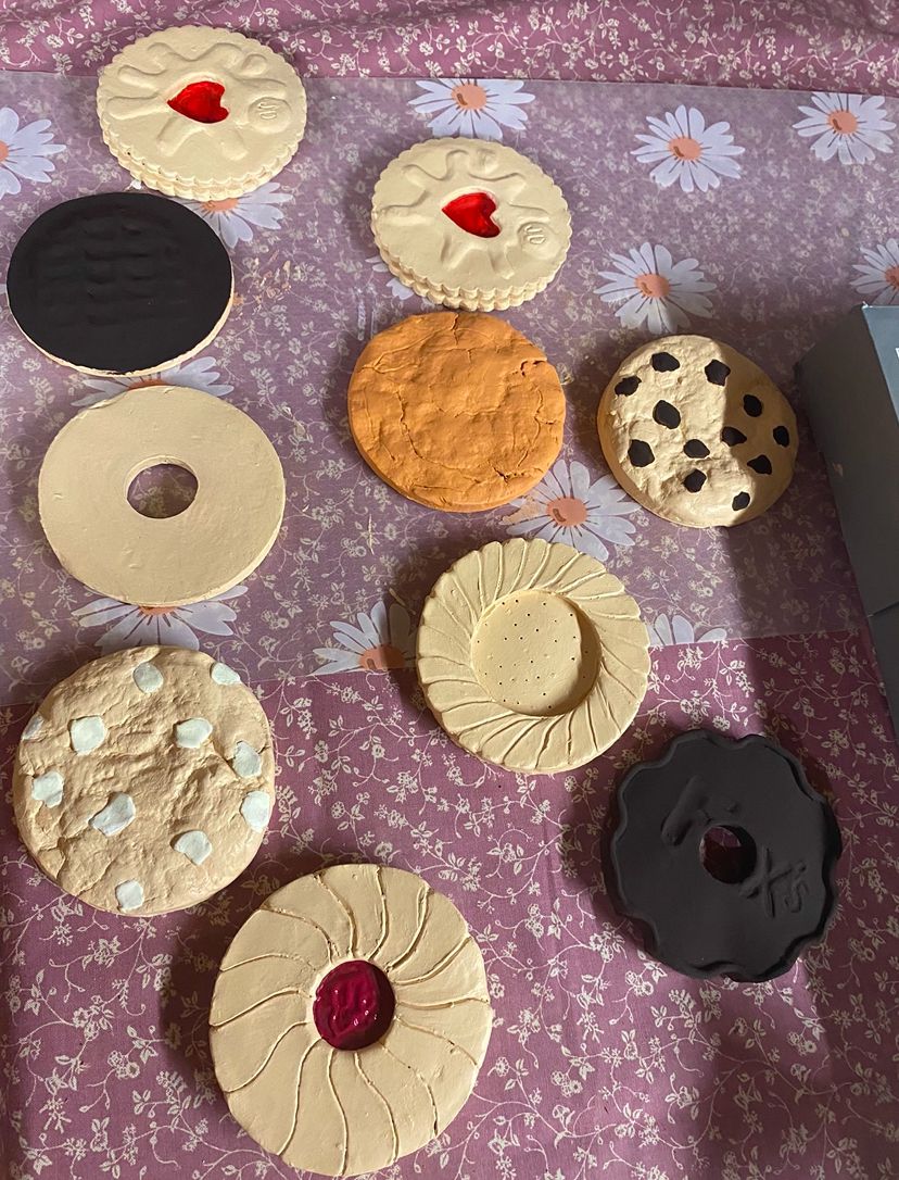 Biscuit coasters 