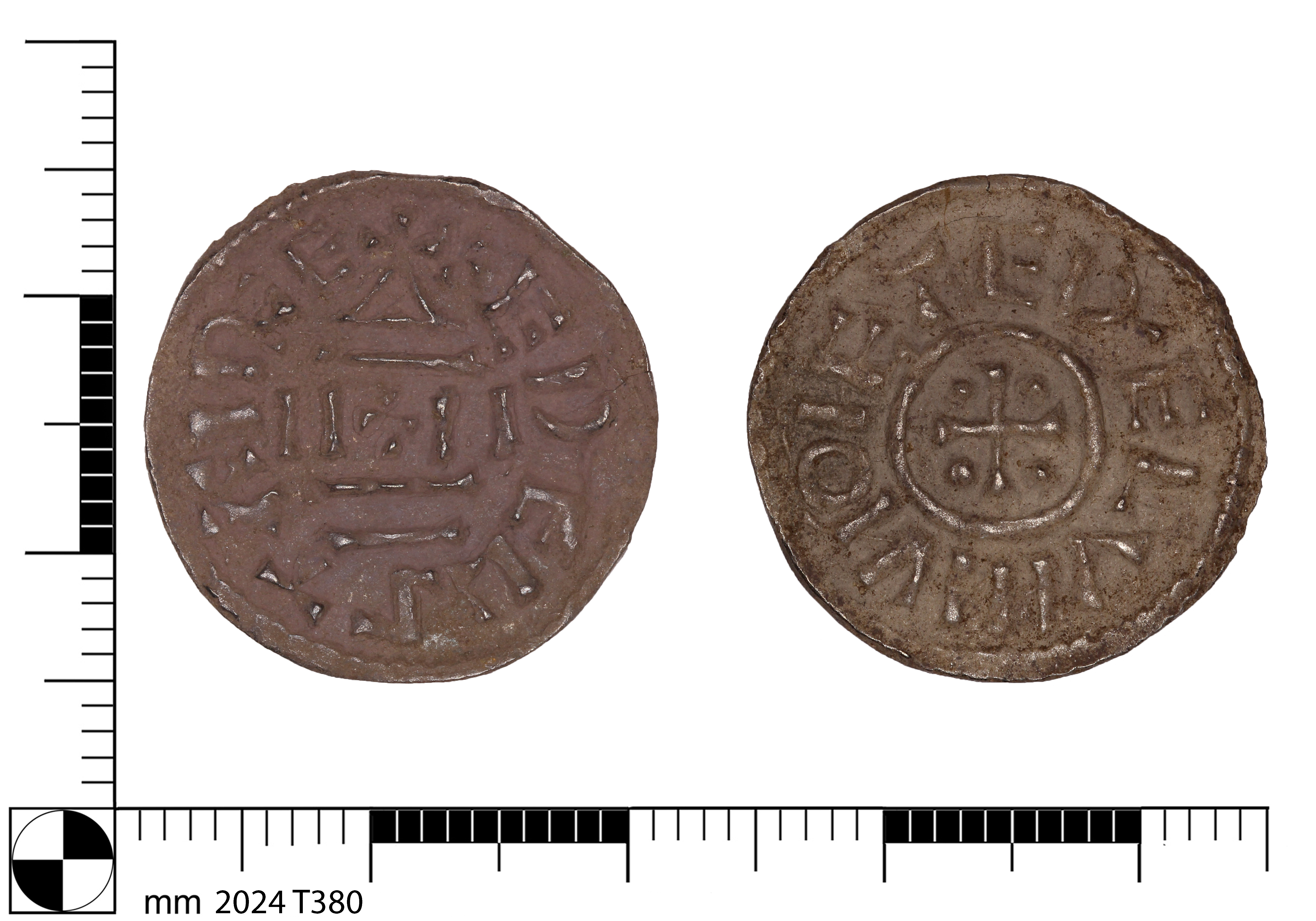 Early Medieval silver penny of Guthrum from Norfolk. (The Trustees of the British Museum)