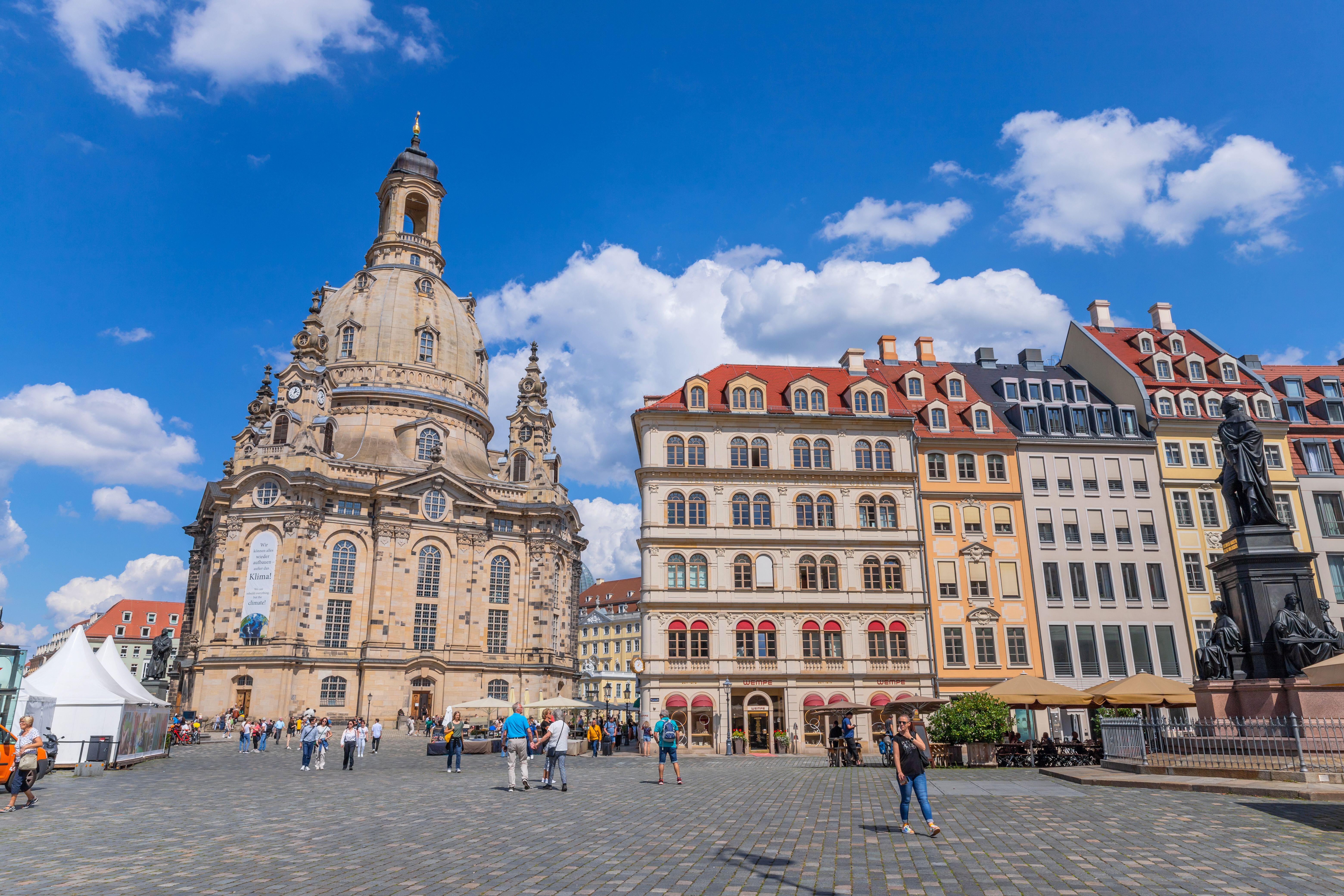 The restored Frauenkirche in Dresden 