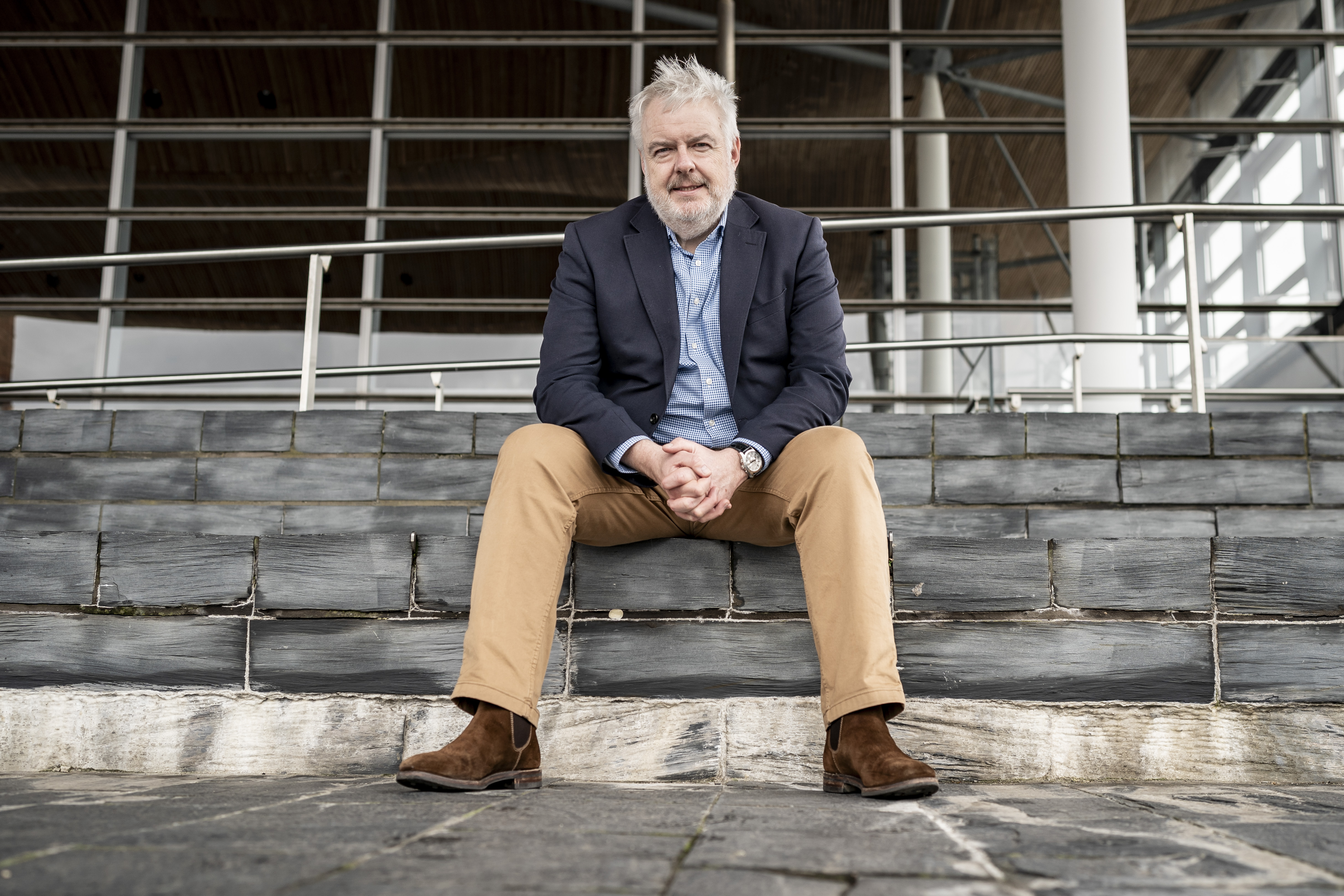 Carwyn Jones inside the Senedd in Cardiff Bay (Ben Birchall/PA)