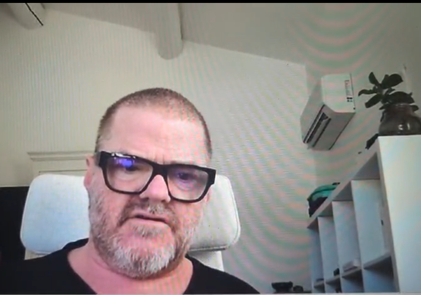 Heston Blumenthal speaking on Zoom