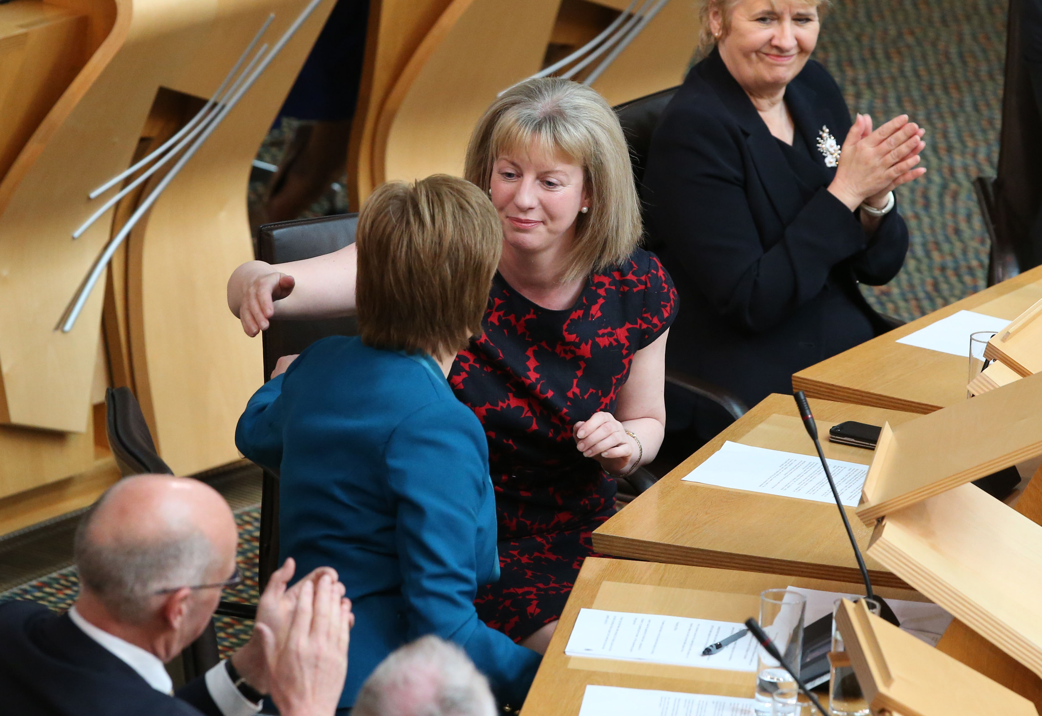 Shona Robison in the Scottish Parliament