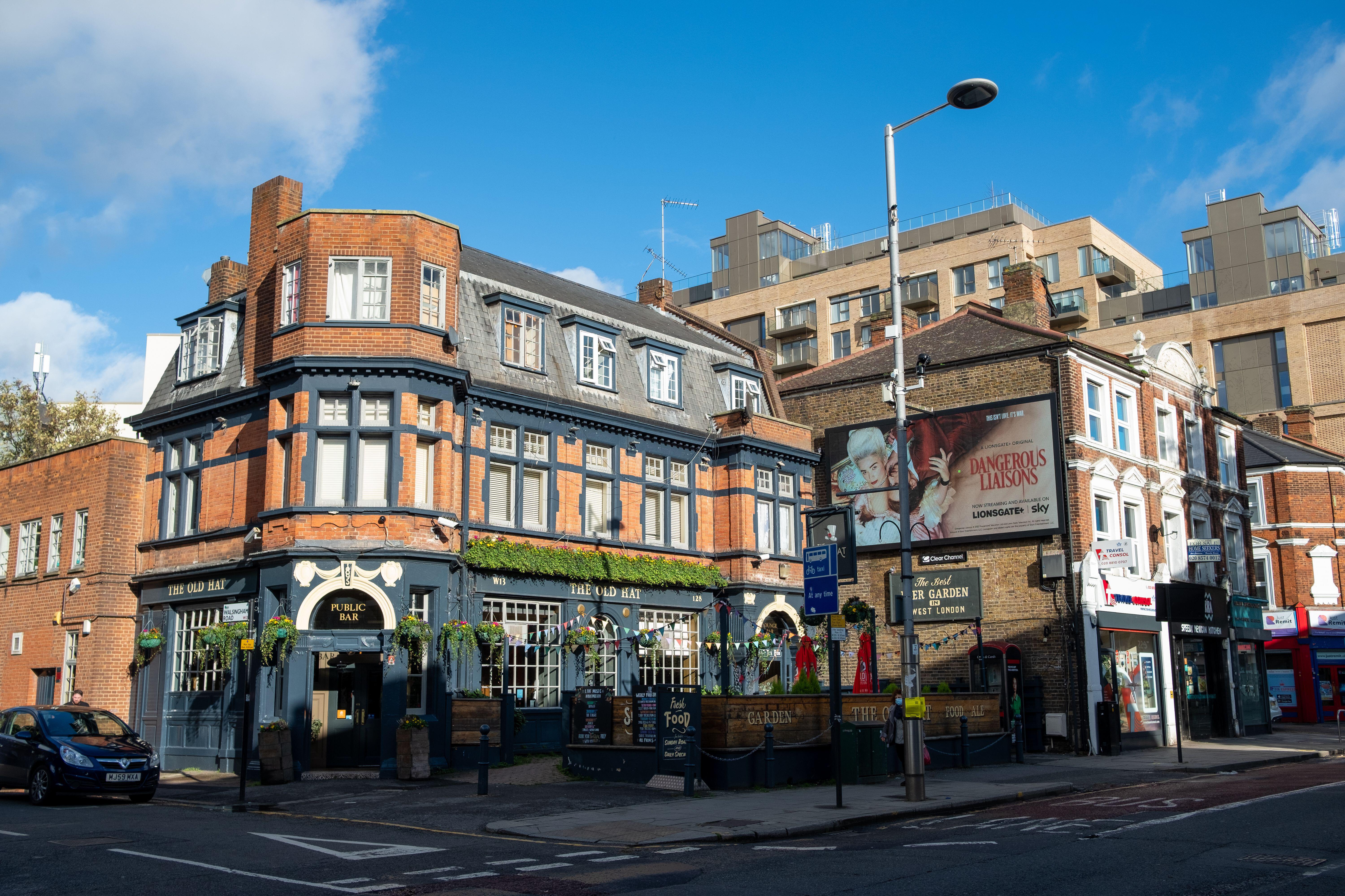 Exterior of the Old Hat pub in Ealing