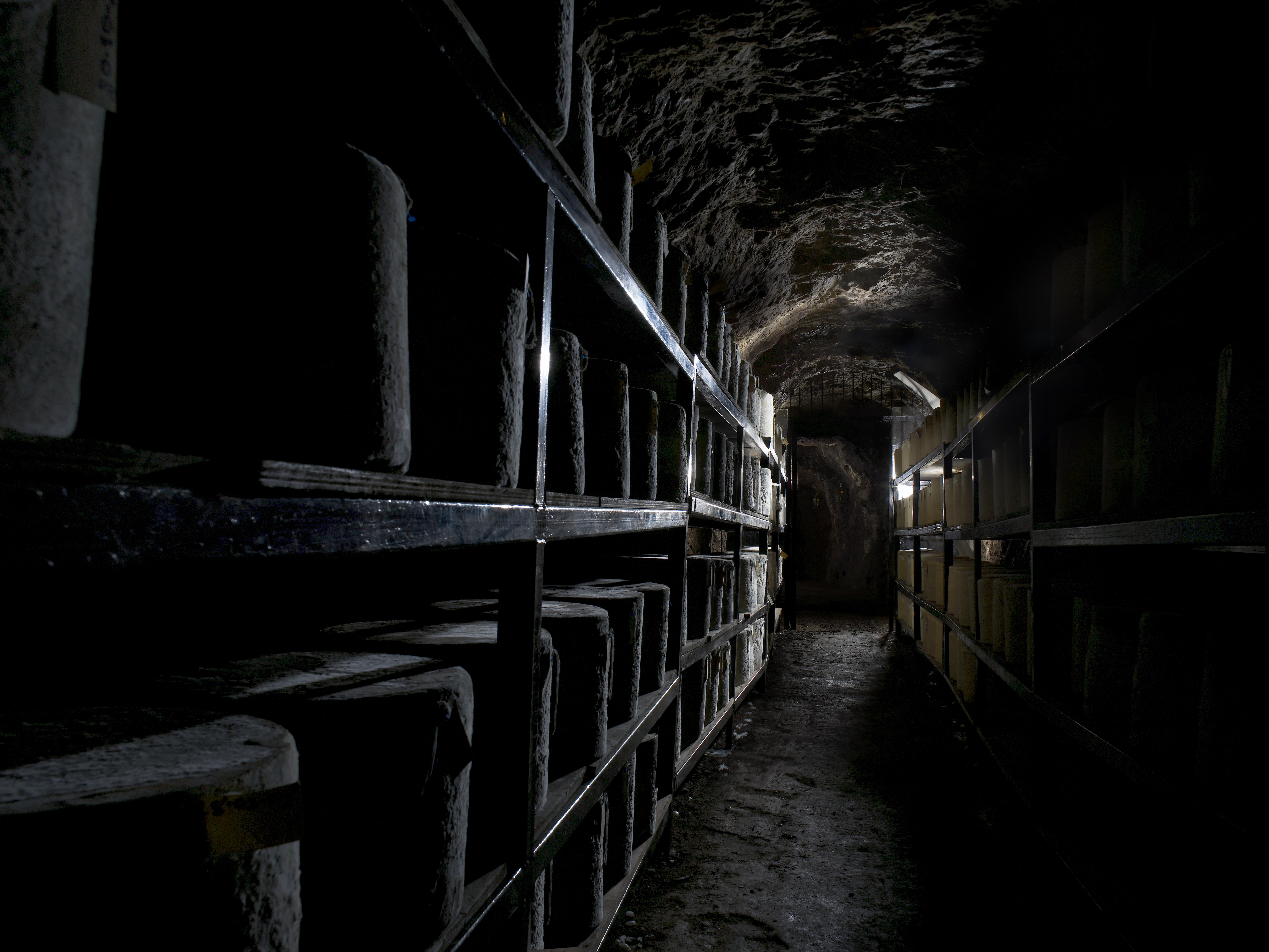 Cheesemaker Ford Farms stores the famous Wookey Hole cheddar stores it in the caves (Tesco/PA)