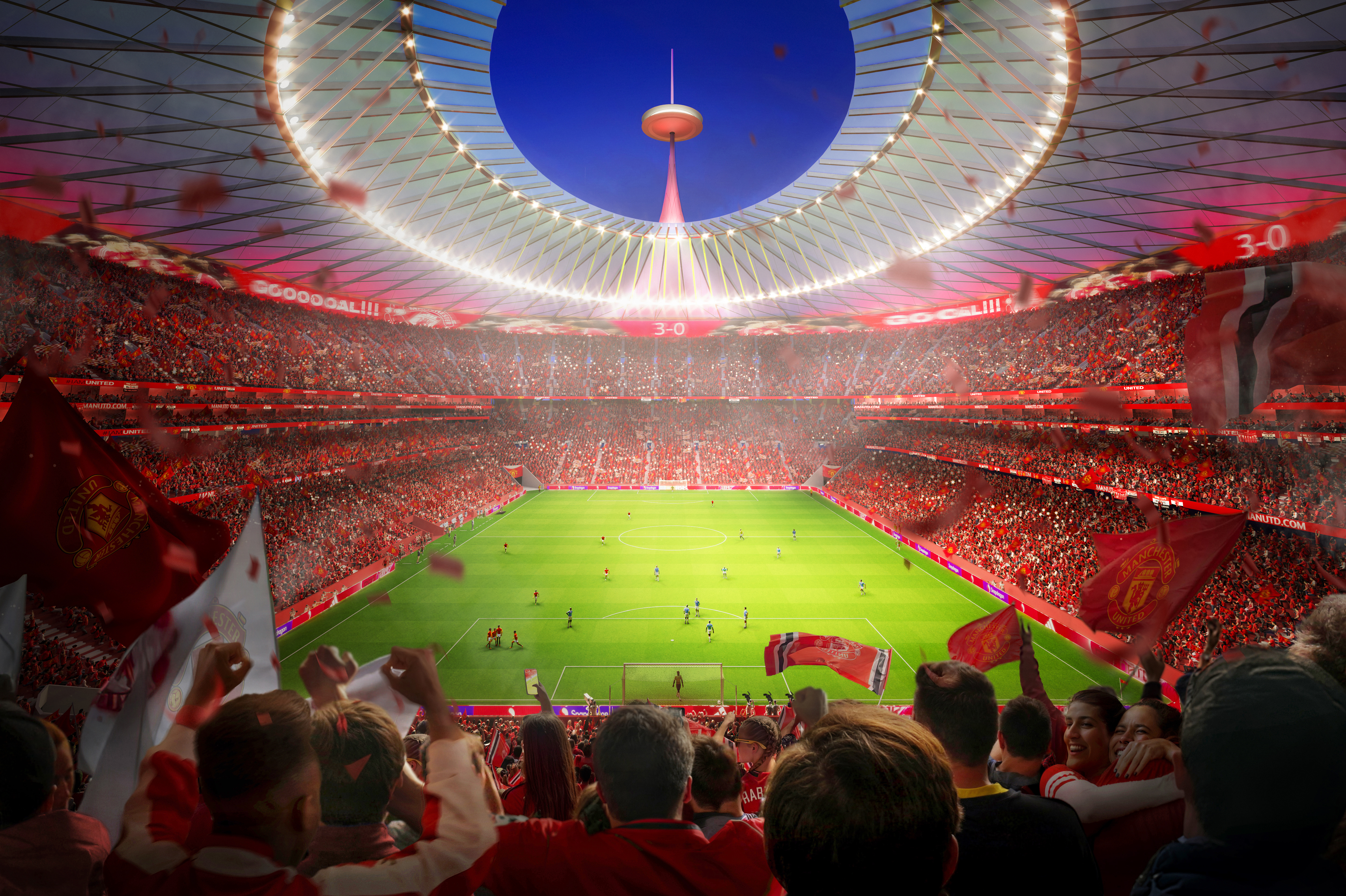 How the inside of new Old Trafford would look