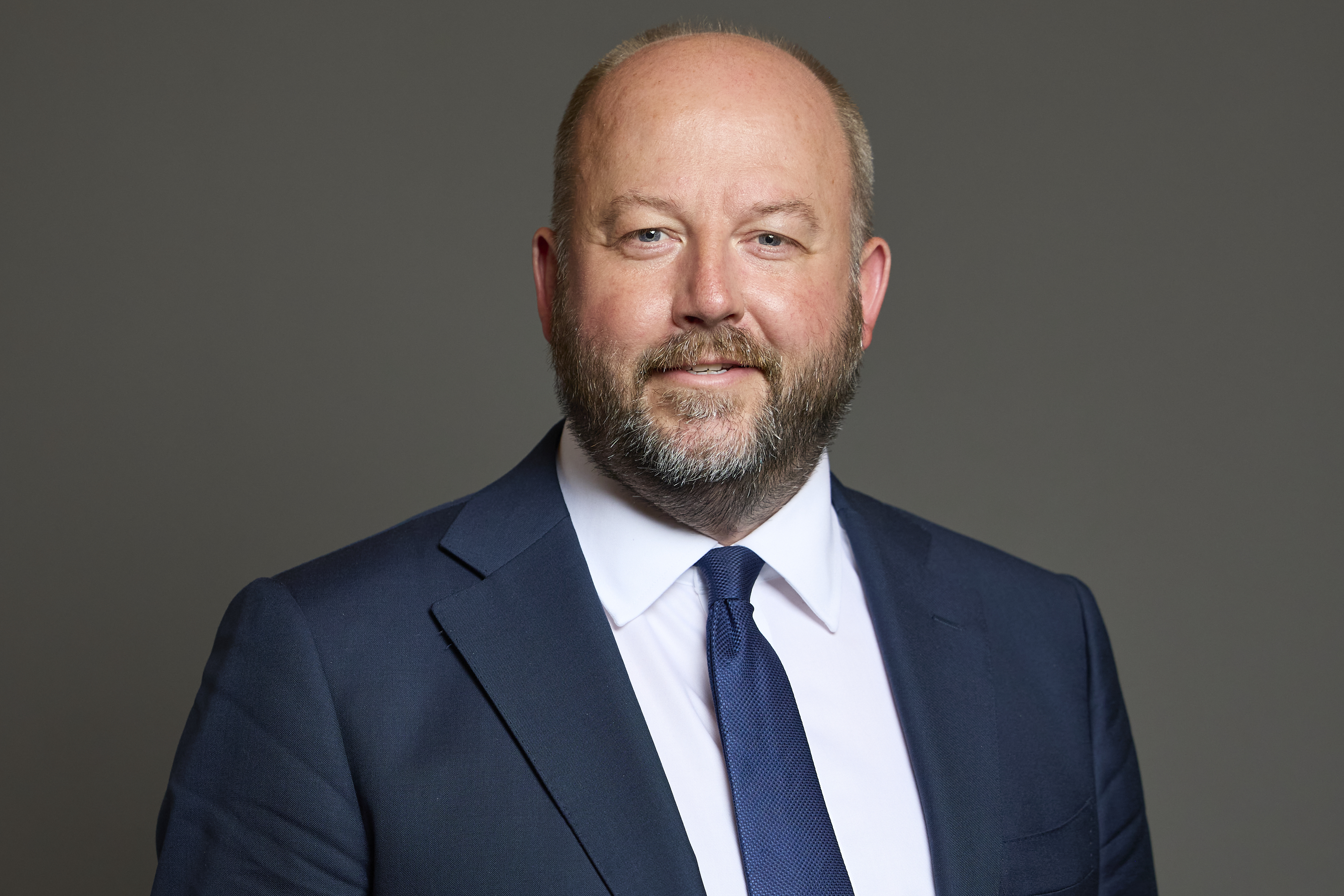 Head shot of Nick Timothy in a blue suit 