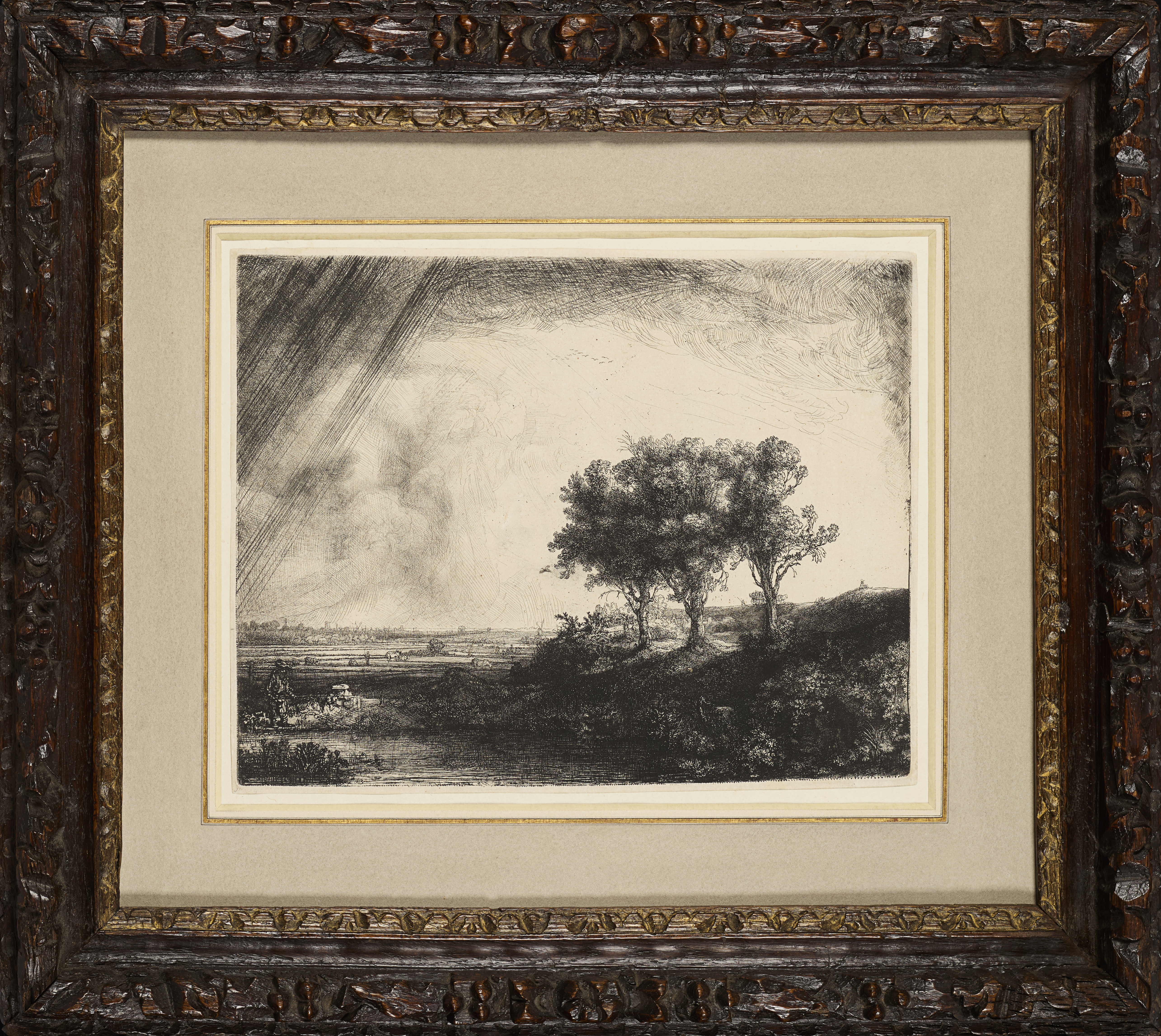 The Three Trees by Rembrandt