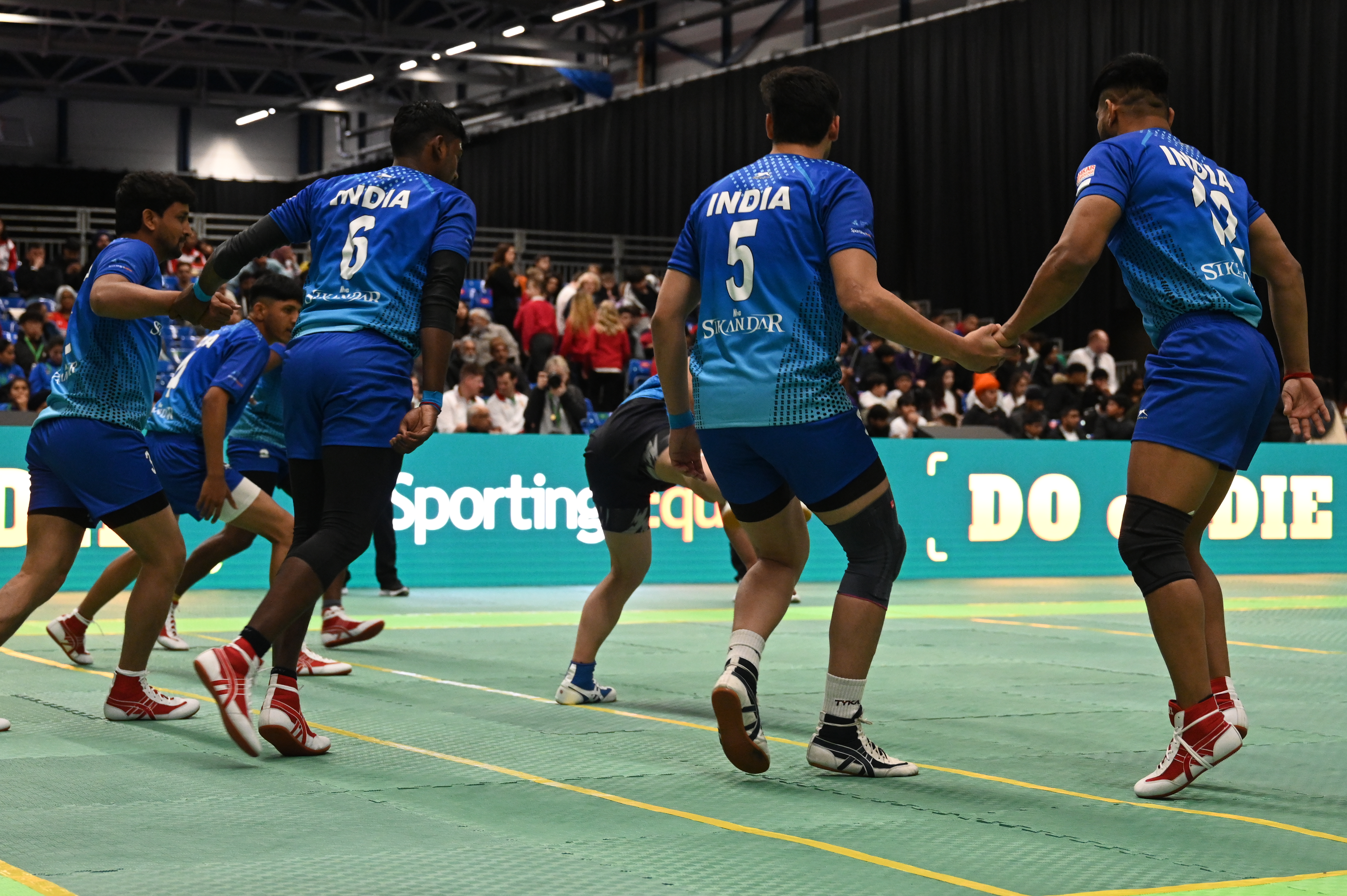 India in action against Italy at the Kabaddi World Cup