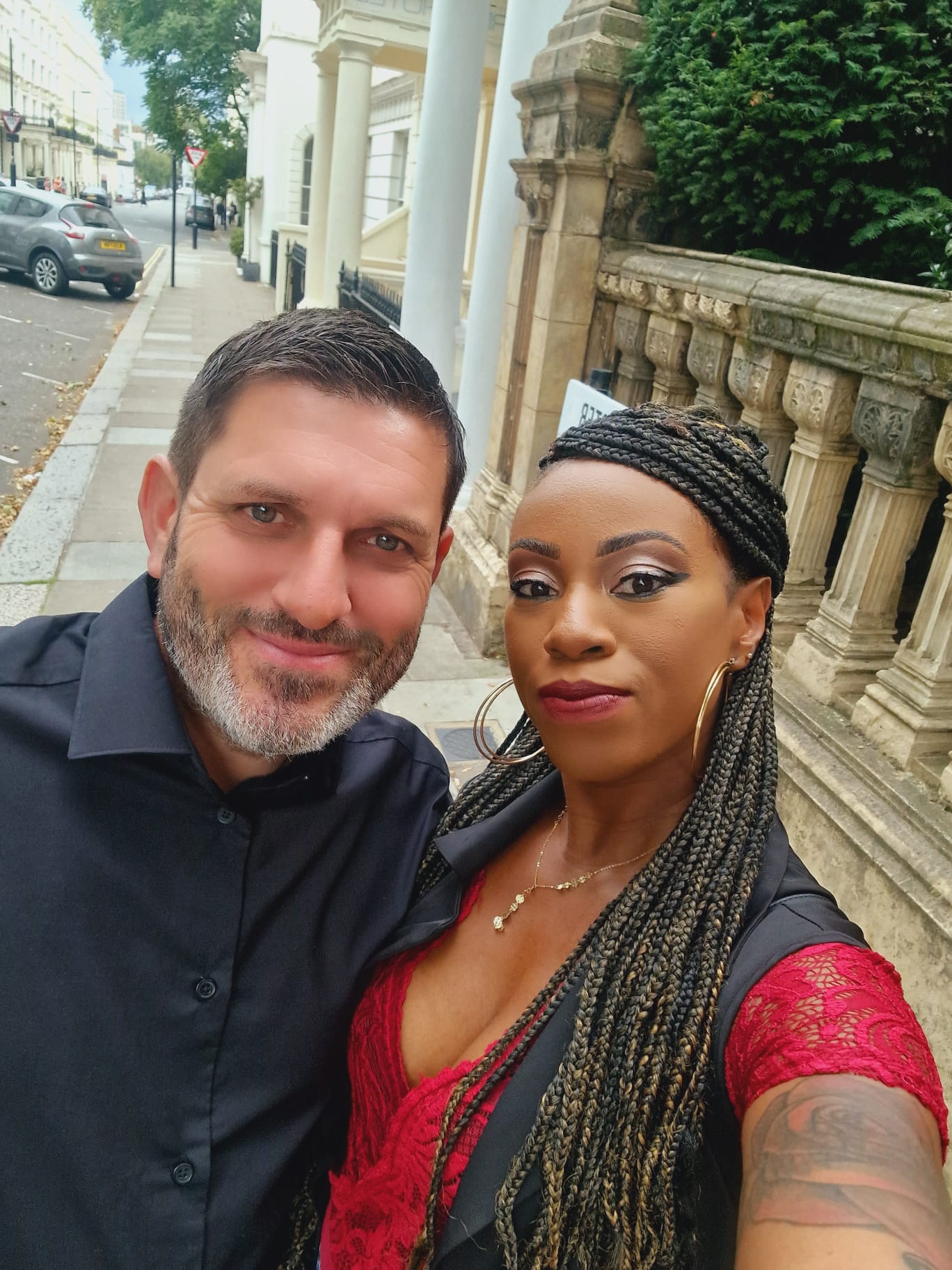 Couple taking a selfie