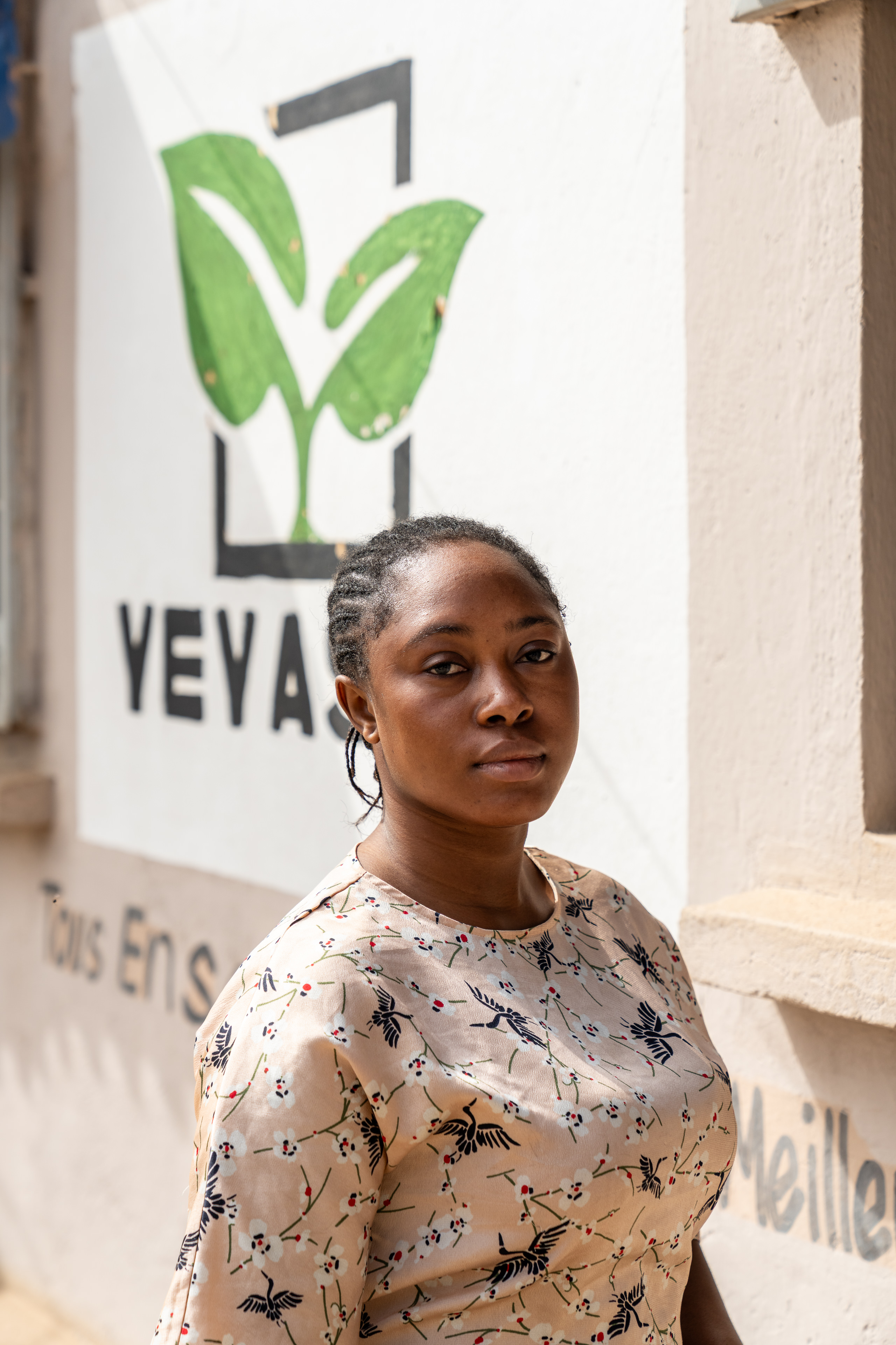 Fattu Diomonde, who heads up work to prevent child labour at Yeyasso Cooperative, in the city of Man, Ivory Coast.