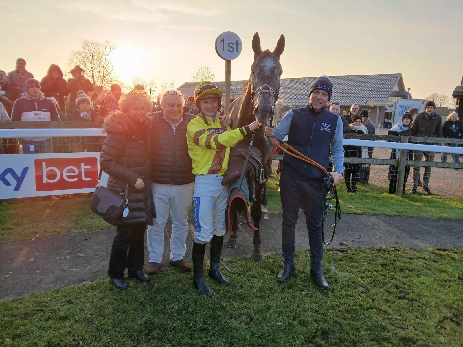The Bowen family after Sean Bowen rode his 1000th career winner earlier this year 