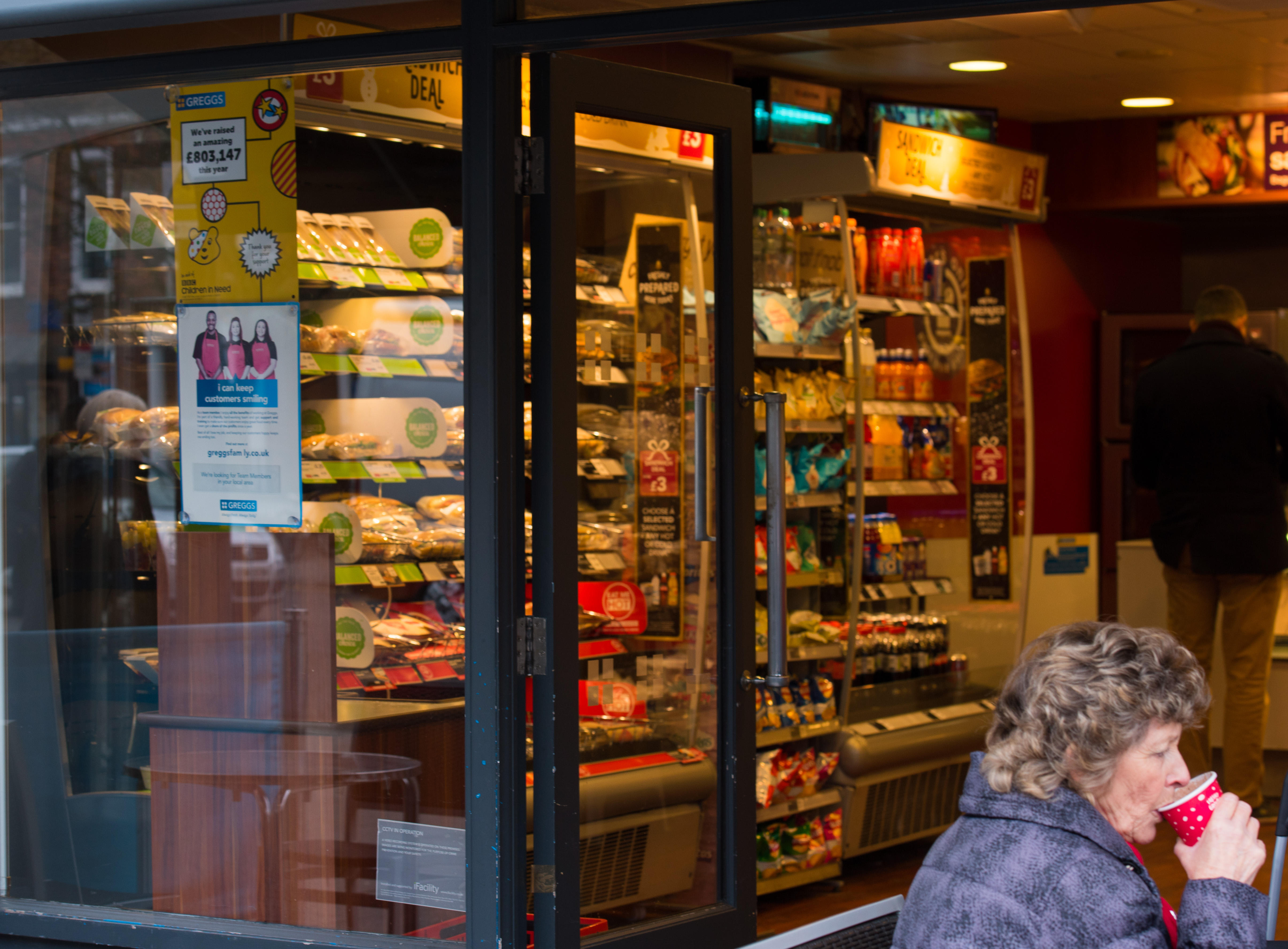 Greggs, shopfront, Brentwood, Essex