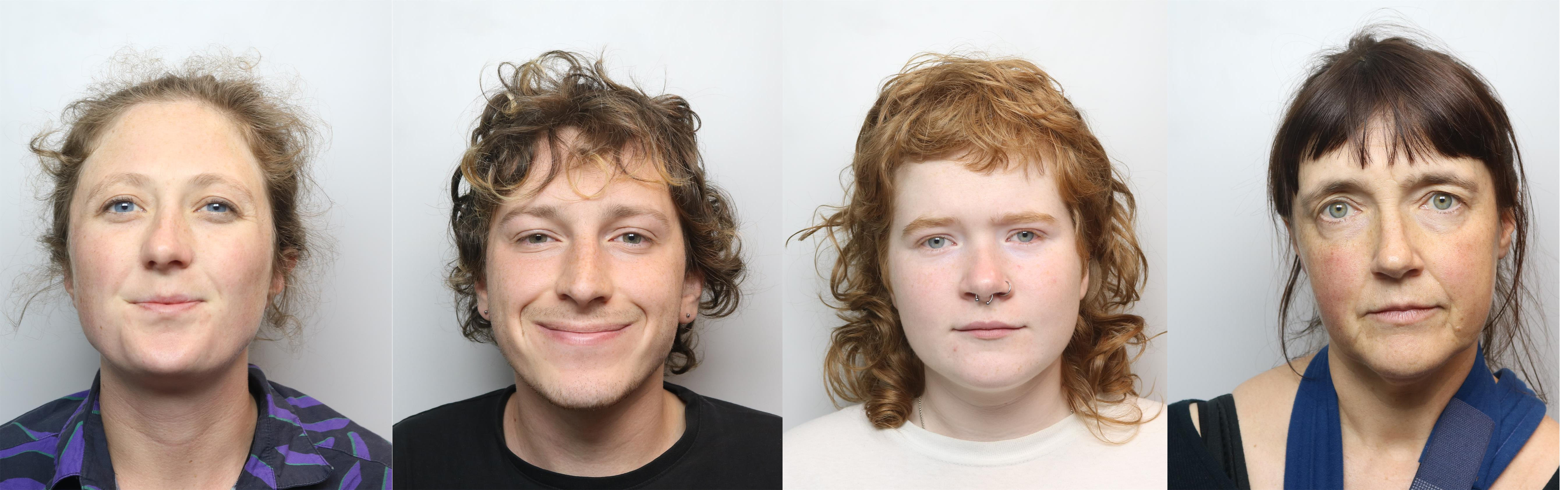 Mugshots of Rumbelow, Knorr, Ward and Reid