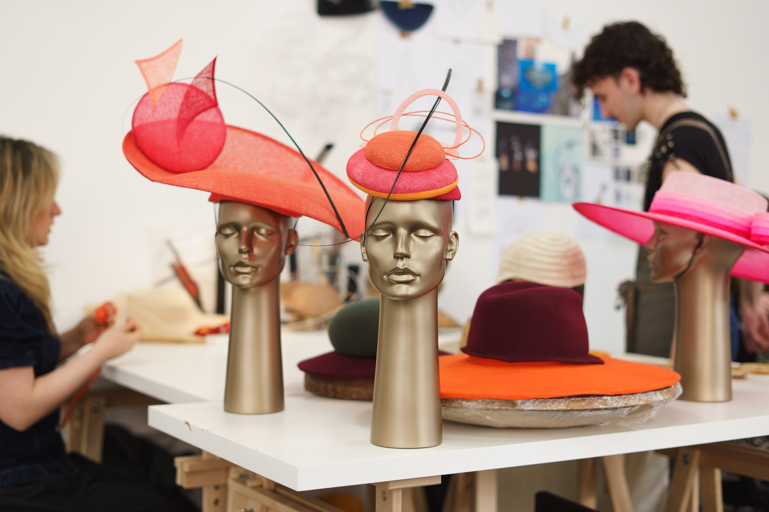 Hats made by The King's Foundation and Chanel students 