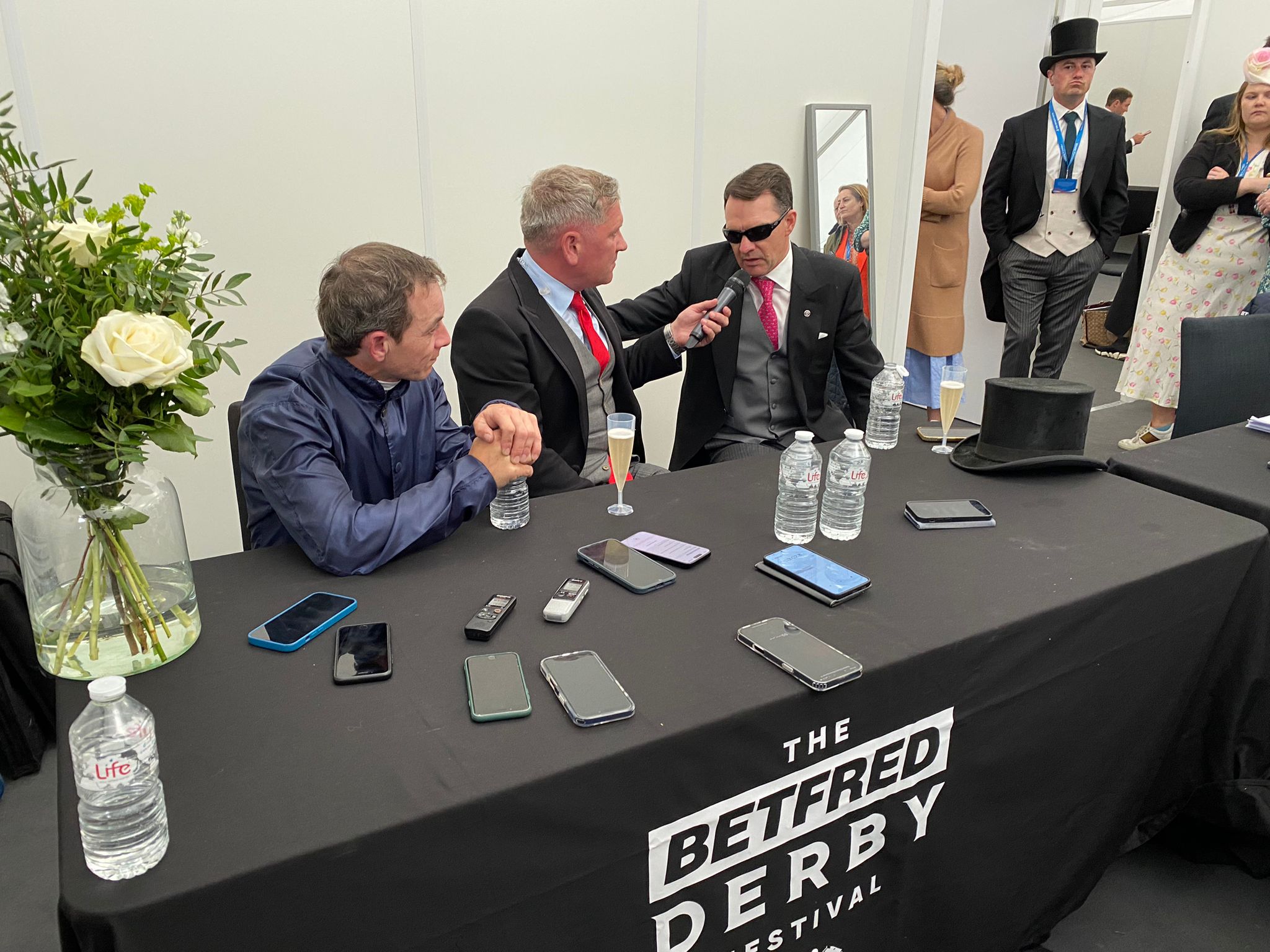 Aidan O'Brien tells press conference host Martin Kelly what it means to win another Derby 