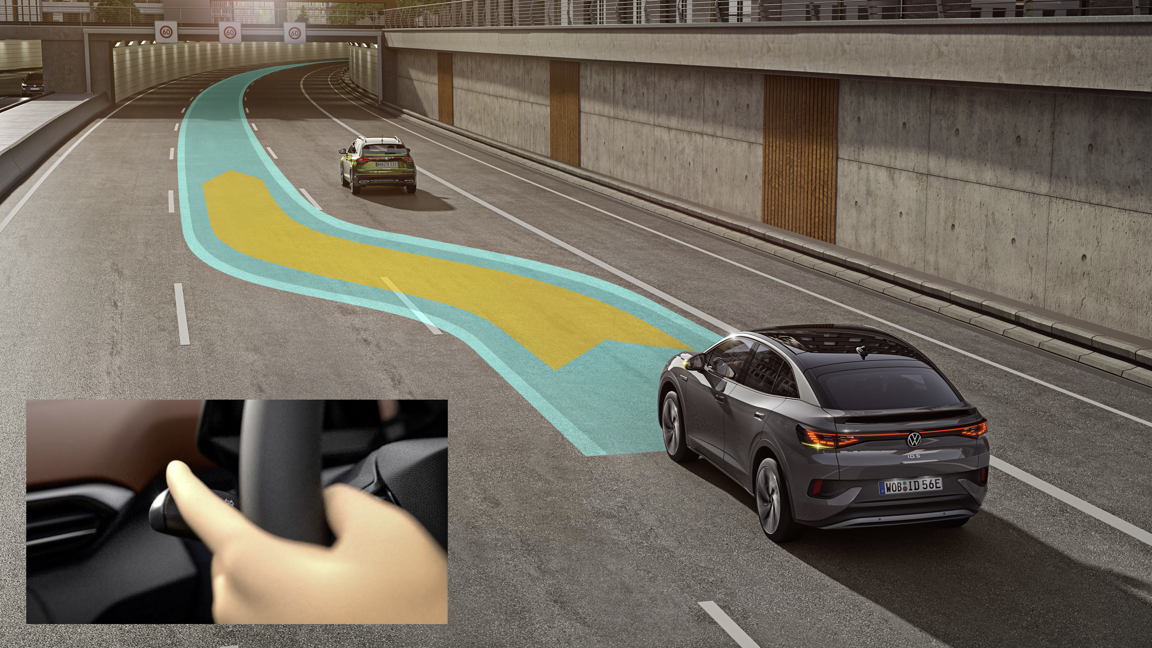 Lane Keep Assistance in action