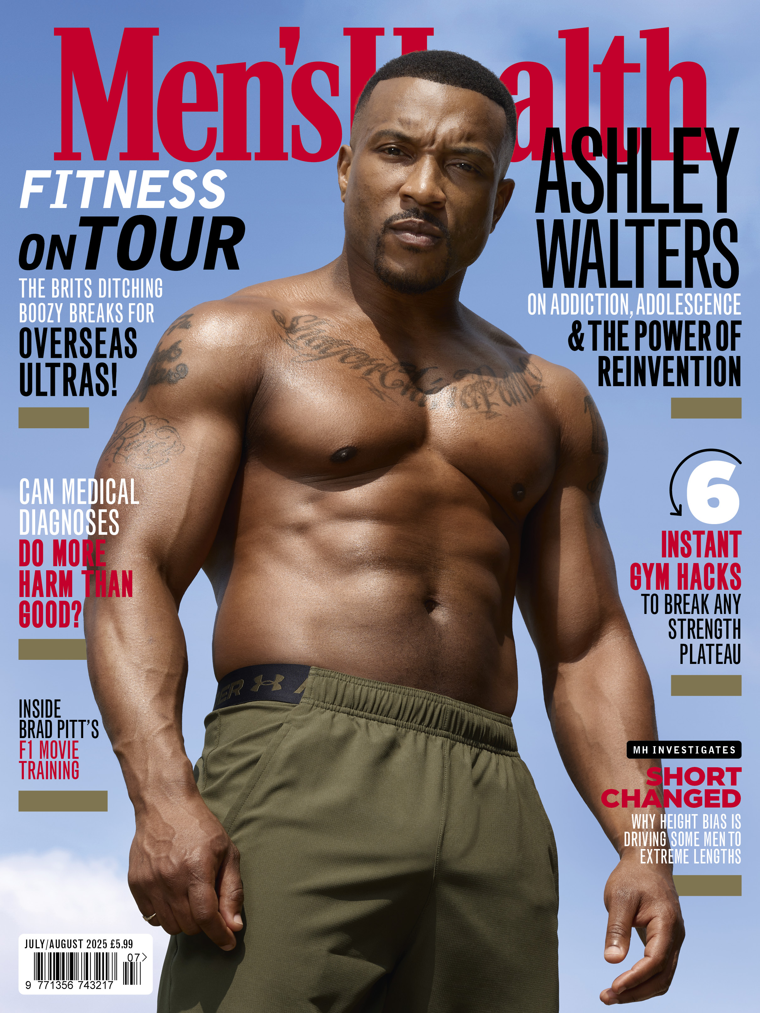 Ashley Walters on the cover of Men's Health