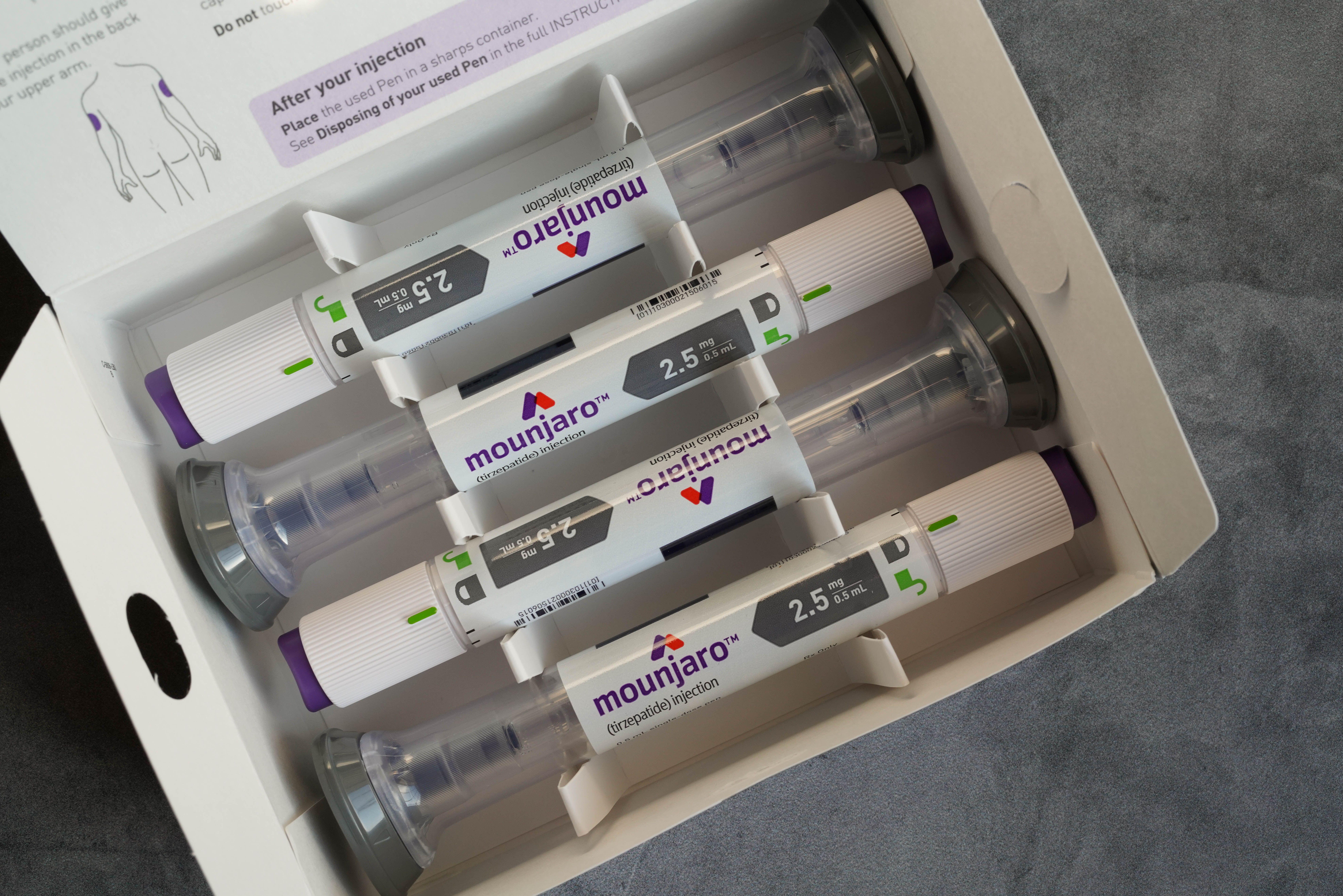 Supplies of Mounjaro, an injectable medicine