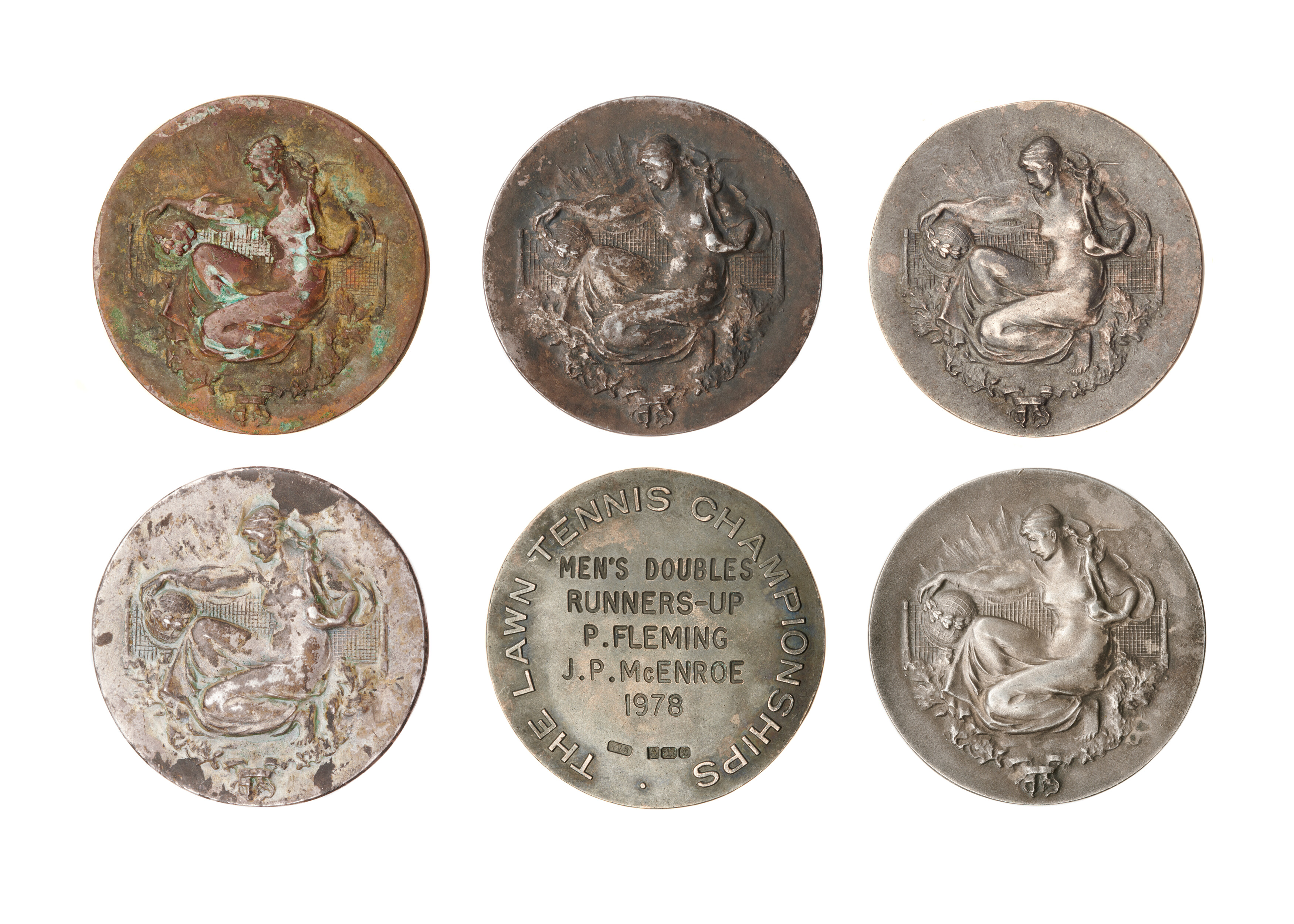 Peter Fleming's Wimbledon medals, which were discovered in the Thames